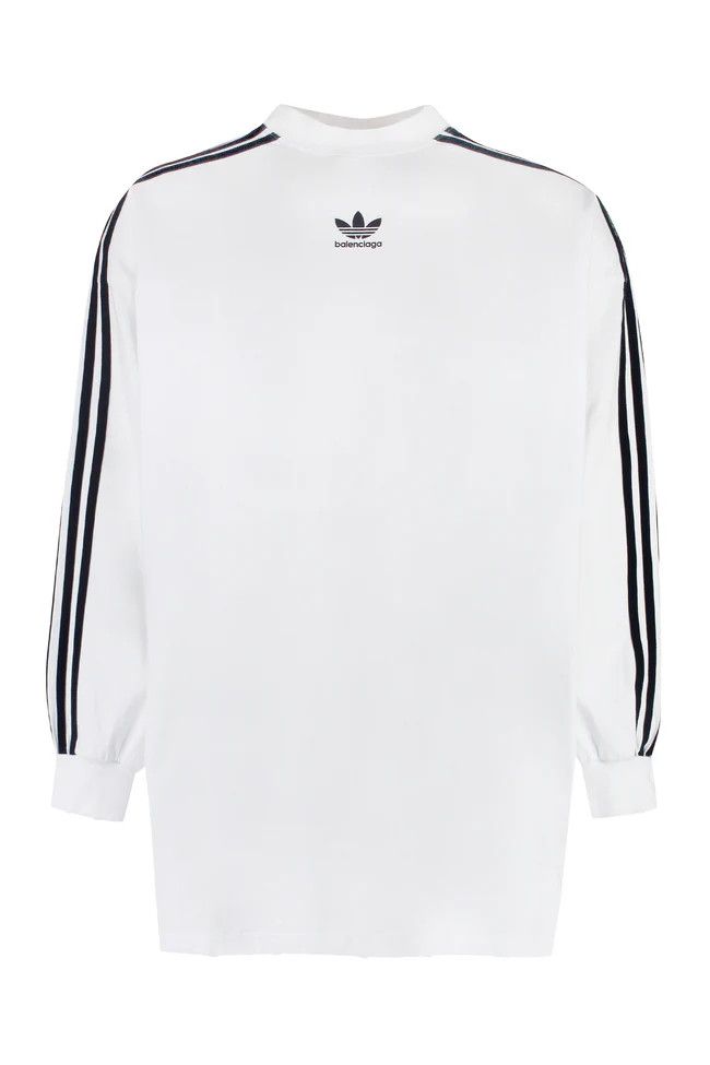 Adidas × Balenciaga o1s1wg110824 Long Sleeve Shirt in Black/White Size US XL / EU 56 / 4 - 1 Thumbnail