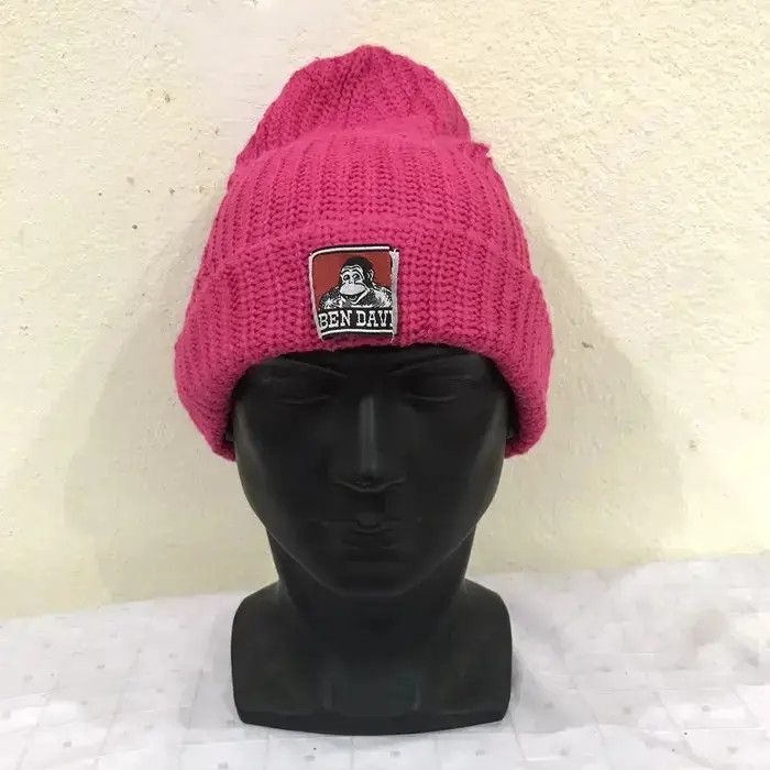 Ben Davis × Vintage Ben Davis Small Logo Beanie Hat Size ONE SIZE - 2 Thumbnail