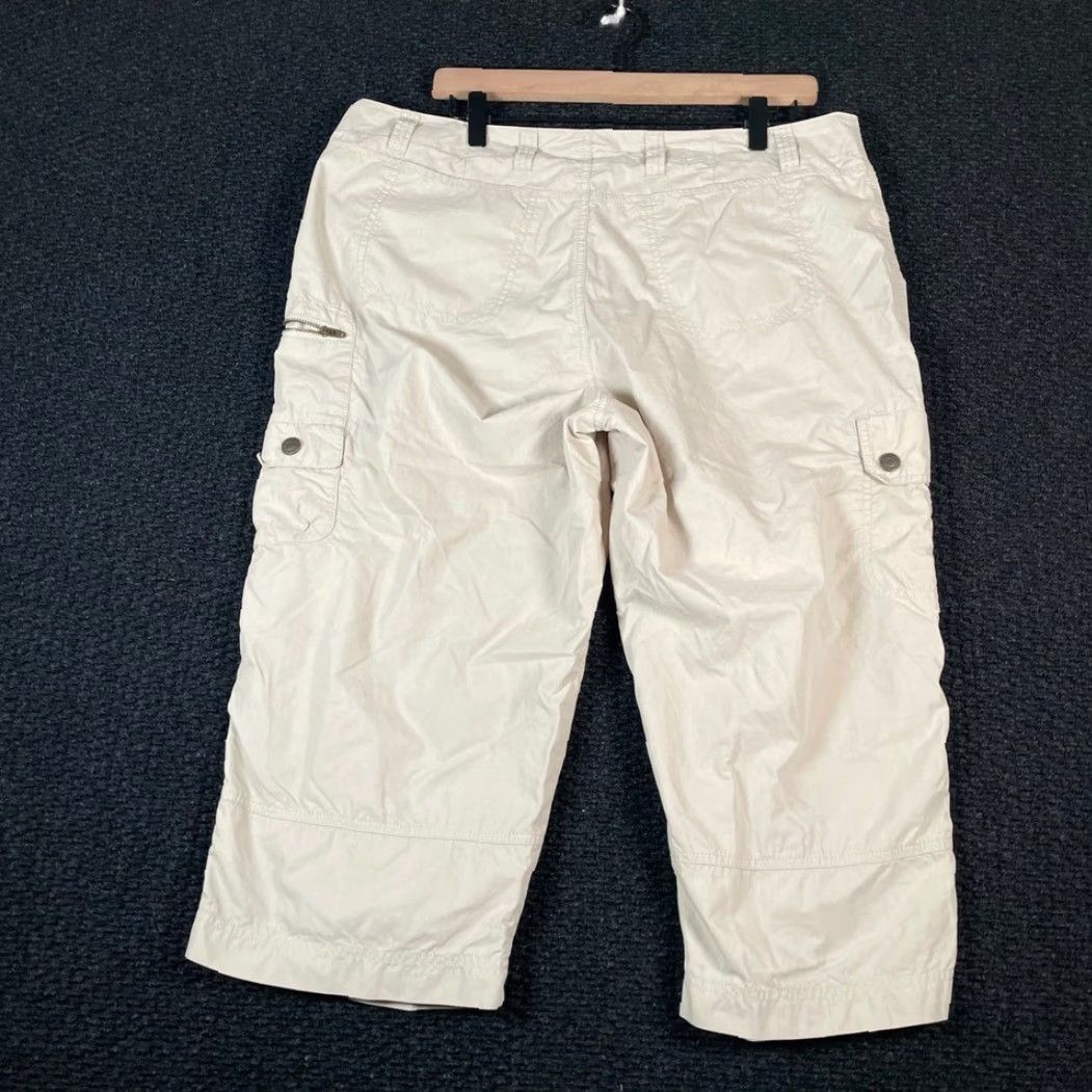 Royal Robbins Royal Robbins Capri Pants Women's 16W Cream White Cargo Utility Pockets Capris Women Size 38" / US 16 / IT 52 - 2 Thumbnail