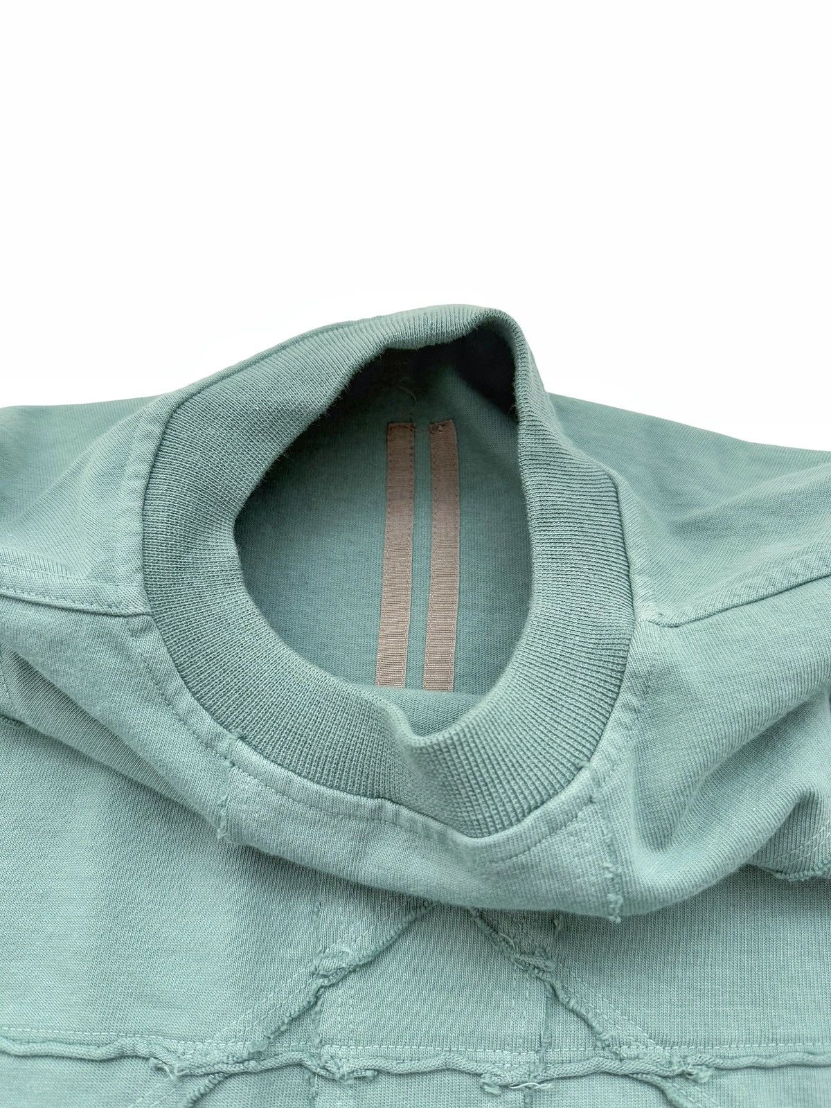 Rick Owens Seafoam Aqua Blue Pentagram Jumbo Crater Crewneck Size US XXL / EU 58 / 5 - 4 Thumbnail