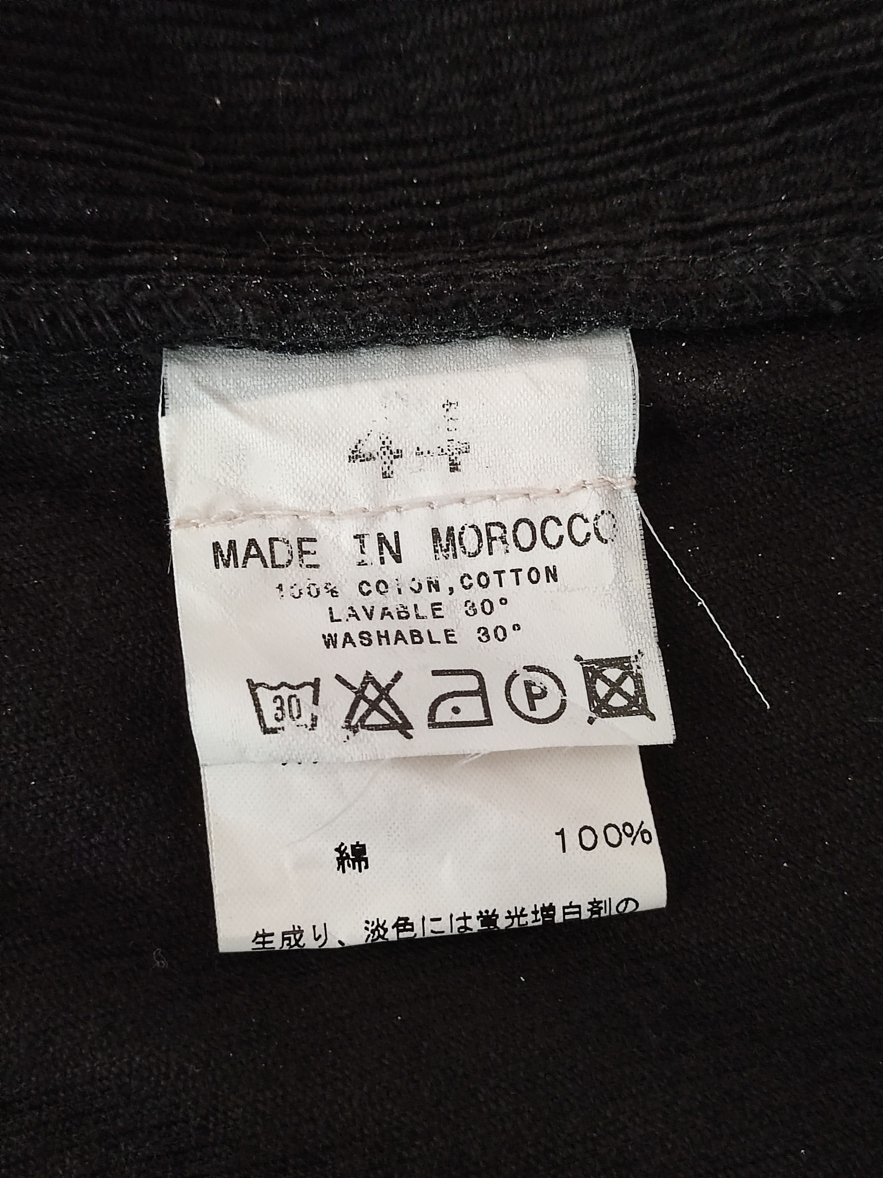 agnes b. agnès b. Black Corduroy Pants | French designer– Slim Fit Size US 35 - 13 Thumbnail
