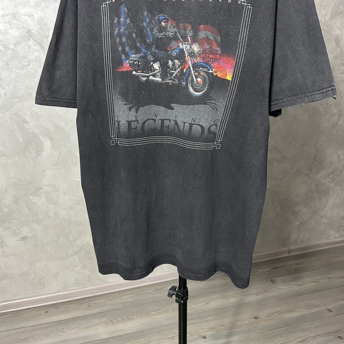 Harley Davidson 90s Harley Davidson D1ck Farmers Sun Faded T Shirt Merch Size US XL / EU 56 / 4 - 4 Thumbnail