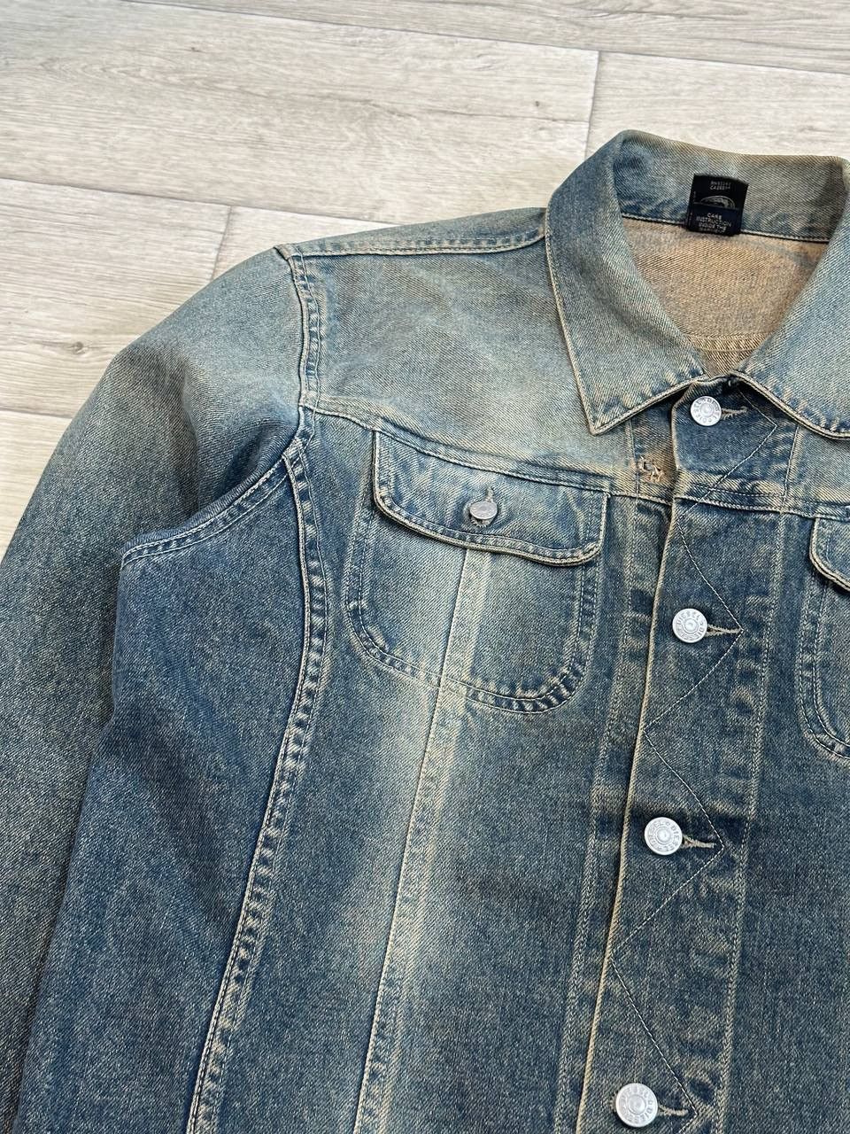 Diesel Vintage DIESEL "Gregg" Dirty Wash Denim Jacket (Y2K / 2006) Size US L / EU 52-54 / 3 - 3 Thumbnail