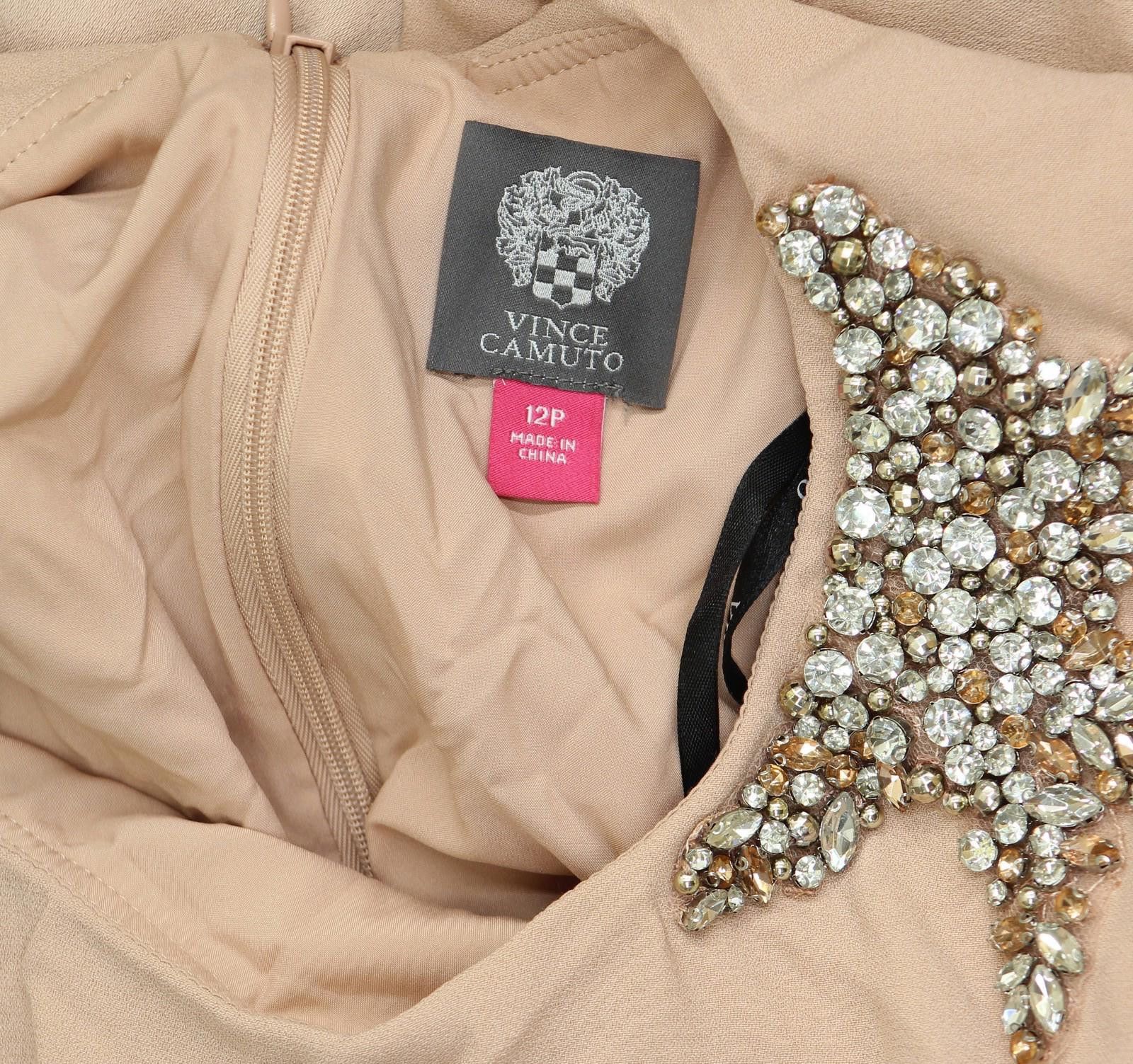 Vince Camuto Vince Camuto Embellished Woven Capelet Gown Blush Pink 12p Size XL / US 12-14 / IT 48-50 - 6 Thumbnail