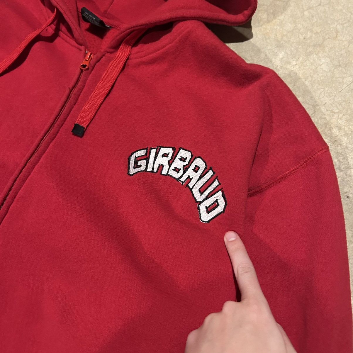 Marithe + Francois Girbaud × Vintage Crazy Vintage Y2K Girbaud MFG Baggy Zip Up Hoodie Sweatshirt Size US XXL / EU 58 / 5 - 4 Thumbnail