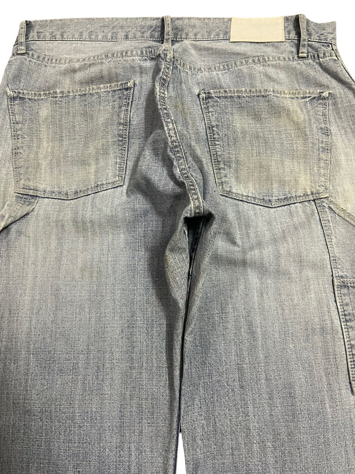 Uniqlo Vintage Japanese Uniqlo Blue Faded Wash Carpenter Jeans Size US 34 / EU 50 - 5 Thumbnail