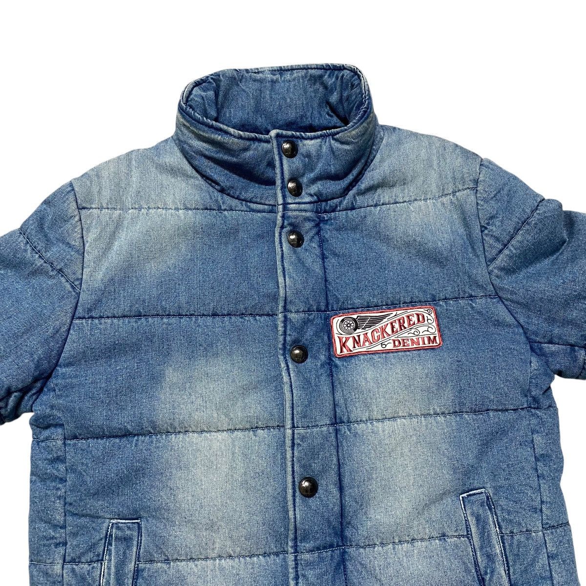 Japanese Brand KNACKERED Denim Puffer Jacket Size US L / EU 52-54 / 3 - 3 Thumbnail
