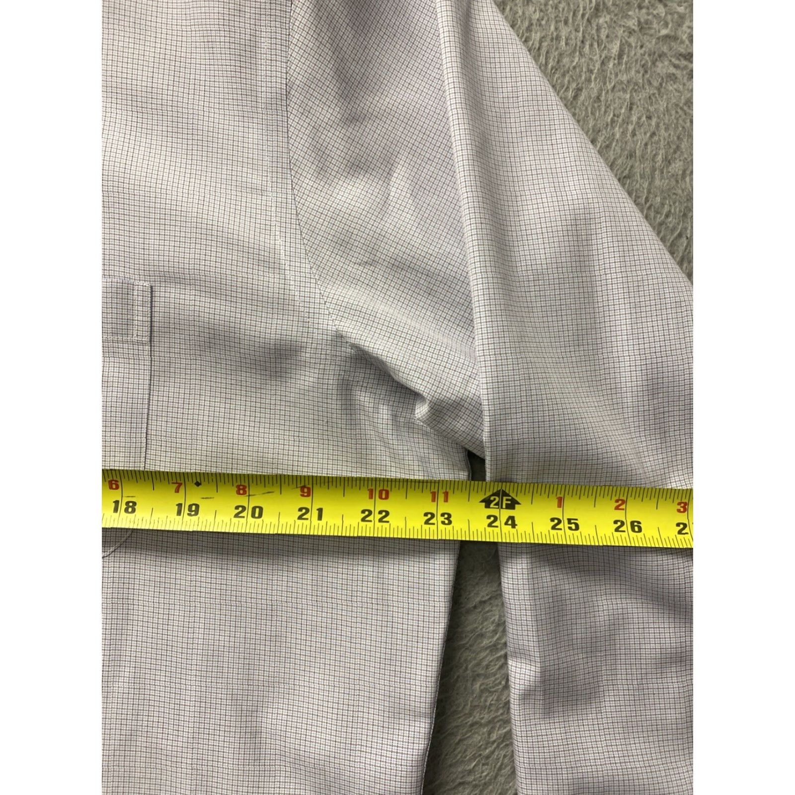 Brooks Brothers VINTAGE Brooks Brothers Regent Check Dress Shirt 16.5 Long Sleeve White Cotton Classic Fit Mens Size 42R - 5 Thumbnail