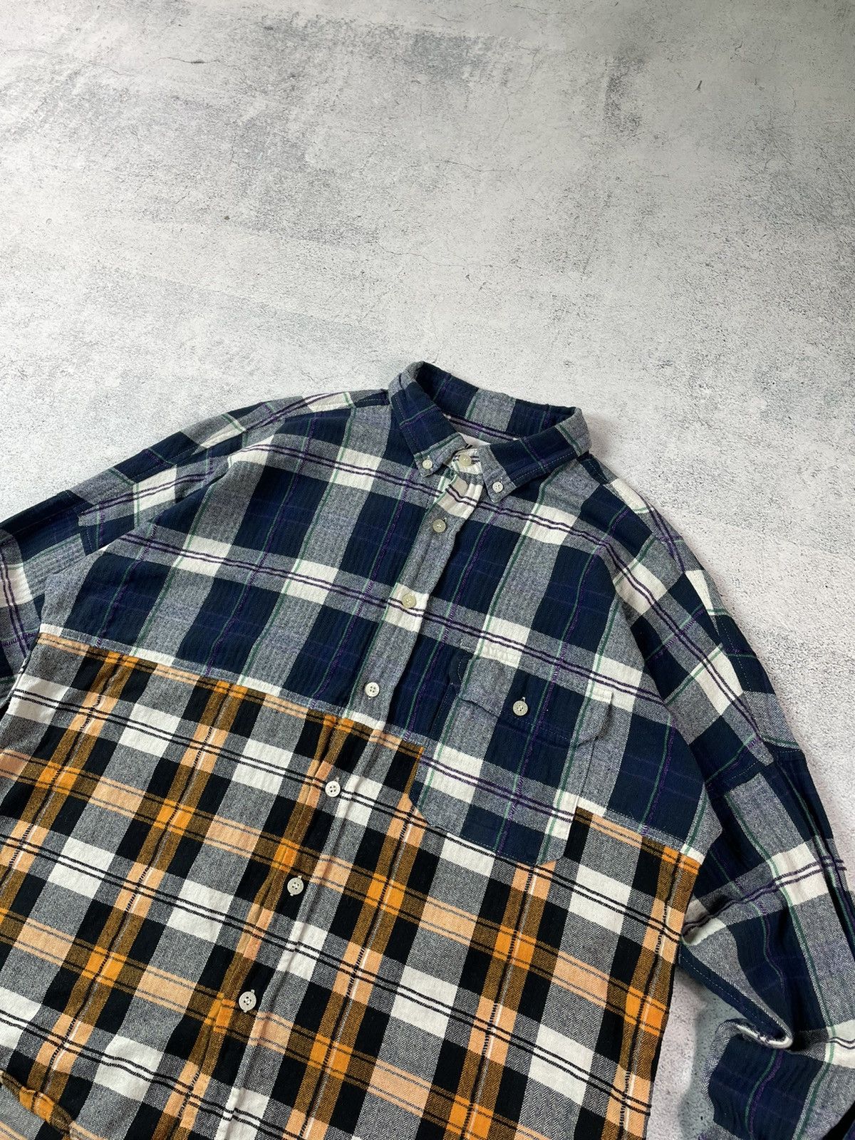 Palace PALACE Skateboarding Checkmate Drop Two Tone Oversized Shirt Size US M / EU 48-50 / 2 - 5 Thumbnail
