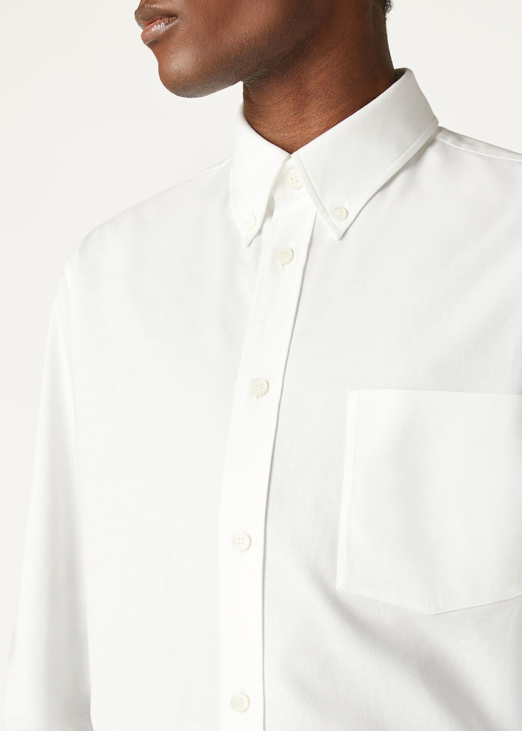Loro Piana o1w1db10725 FAO7555 Elia Shirt in White Size US S / EU 44-46 / 1 - 3 Thumbnail