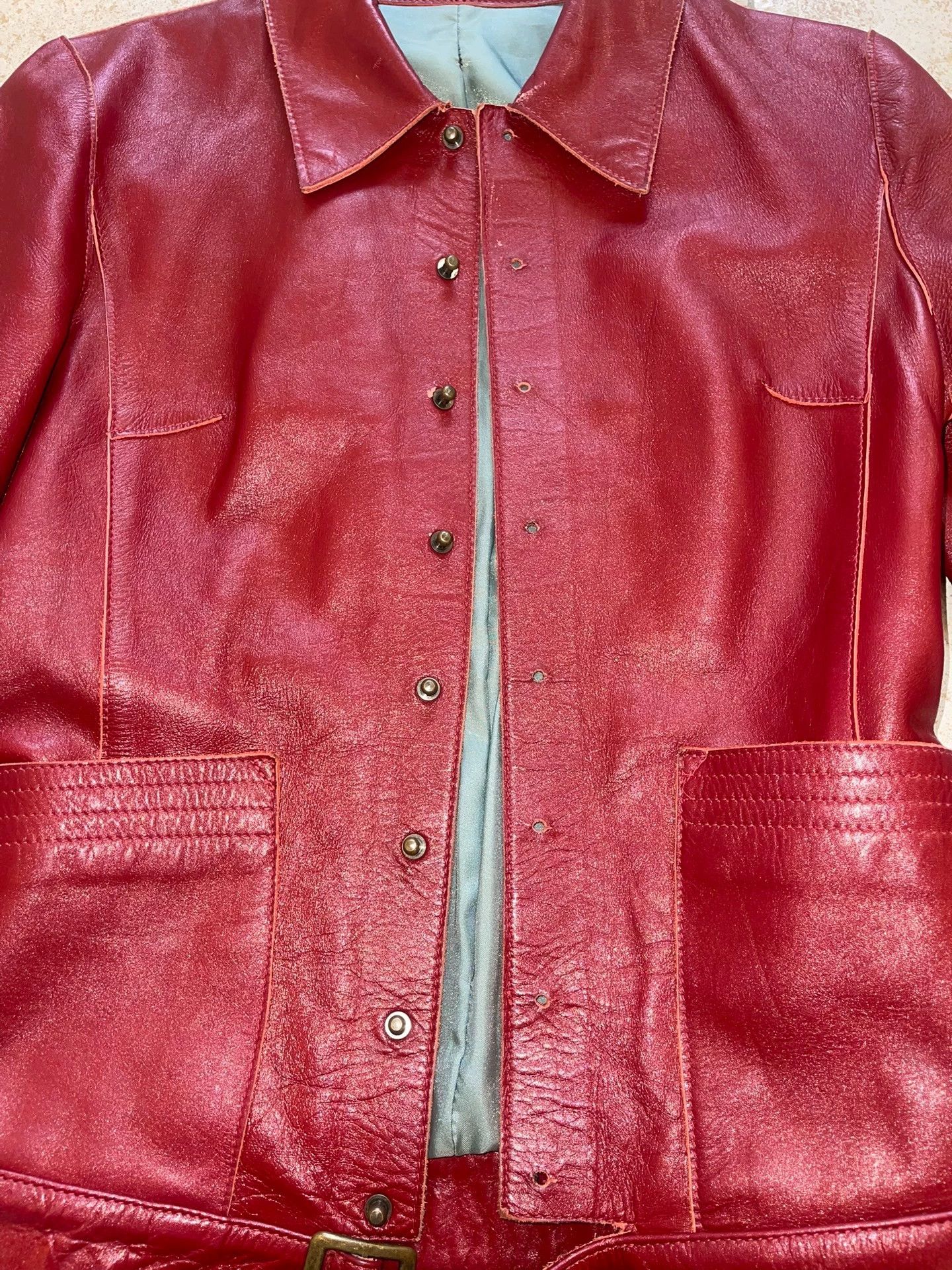 Jean Paul Gaultier JPG Femme Fatale Vintage Leather Skirt Suit Size 40 Size S / US 4 / IT 40 - 8 Thumbnail
