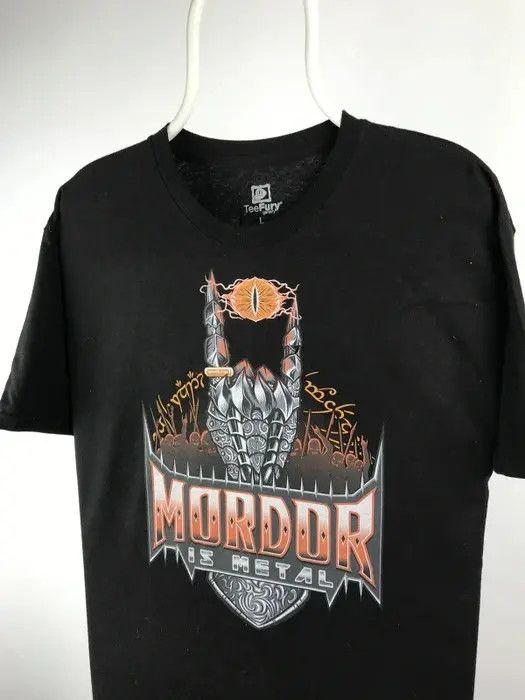 Band Tees Lord of the ring T-shirt Mordor is metal rock band tee larg Size US L / EU 52-54 / 3 - 2 Thumbnail