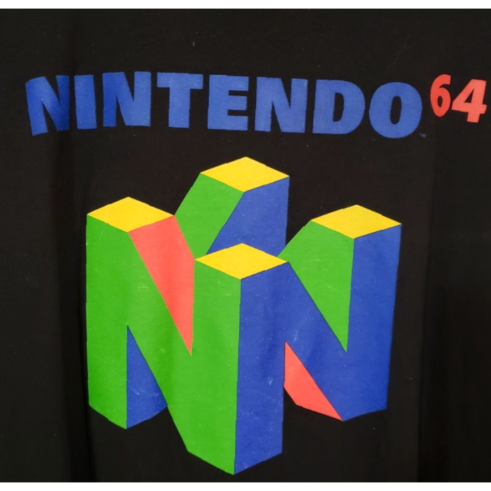 Nintendo Nintendo 64 Classic Logo Graphic T-Shirt, Pre-Owned 2XL Men's Cotton Polyester Crew Neck Short Sleeve Black 2XL Graphic Tee Shirt Vintage No Size US XXL / EU 58 / 5 - 3 Thumbnail