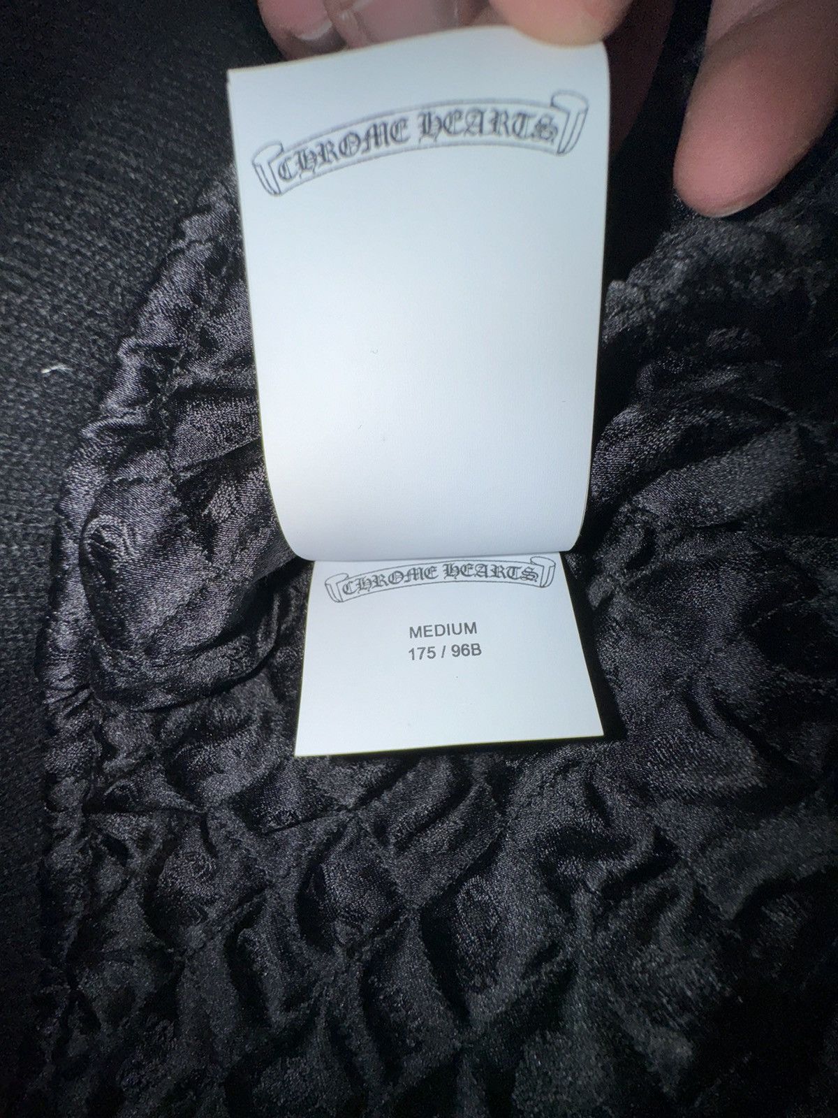Chrome Hearts CHROME HEARTS LEATHER & CASHMERE COLLEGE JACKET Size US M / EU 48-50 / 2 - 8 Thumbnail