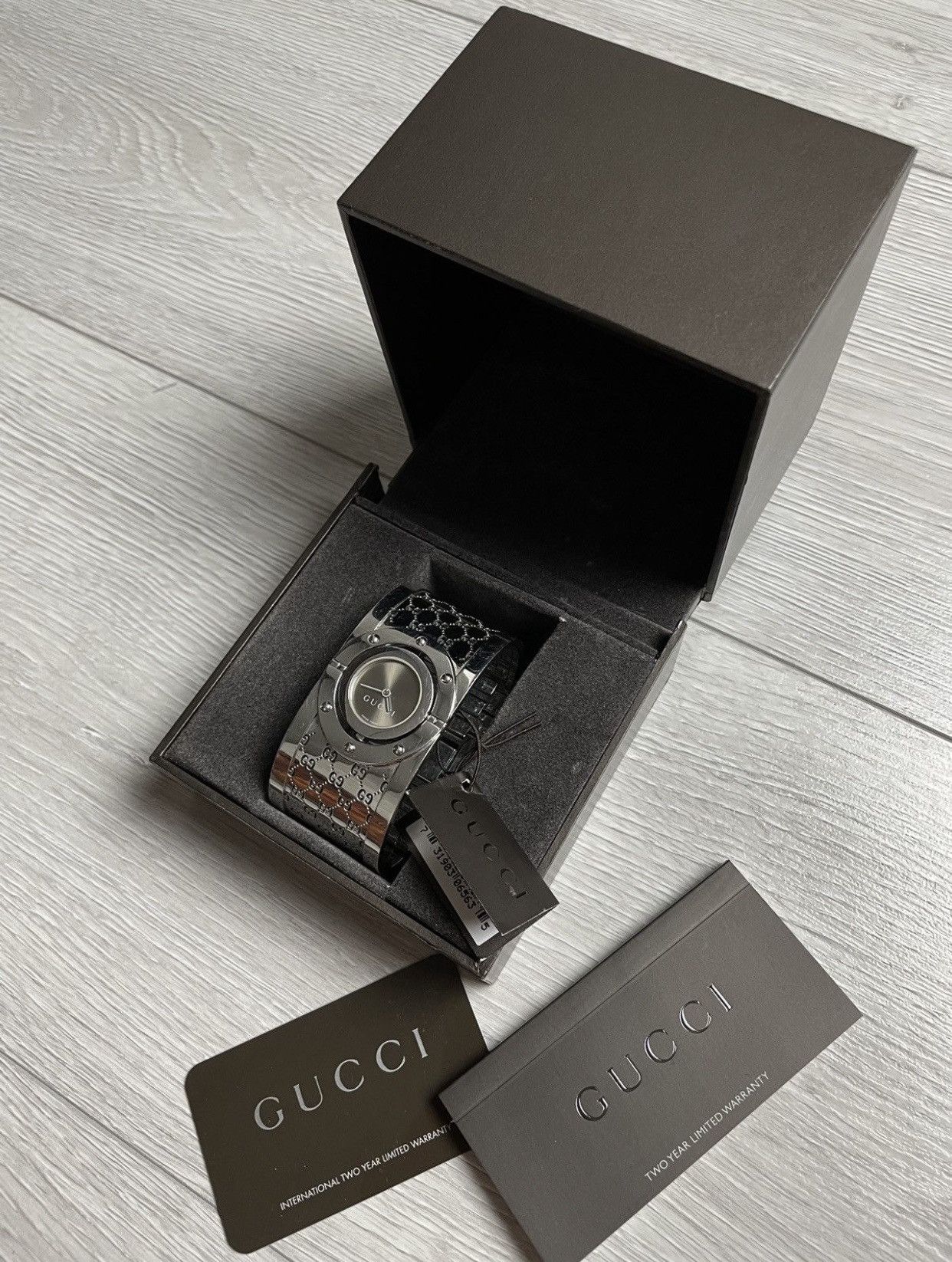 Gucci × Vintage Gucci Monogram Silver Watch Size ONE SIZE - 1 Thumbnail