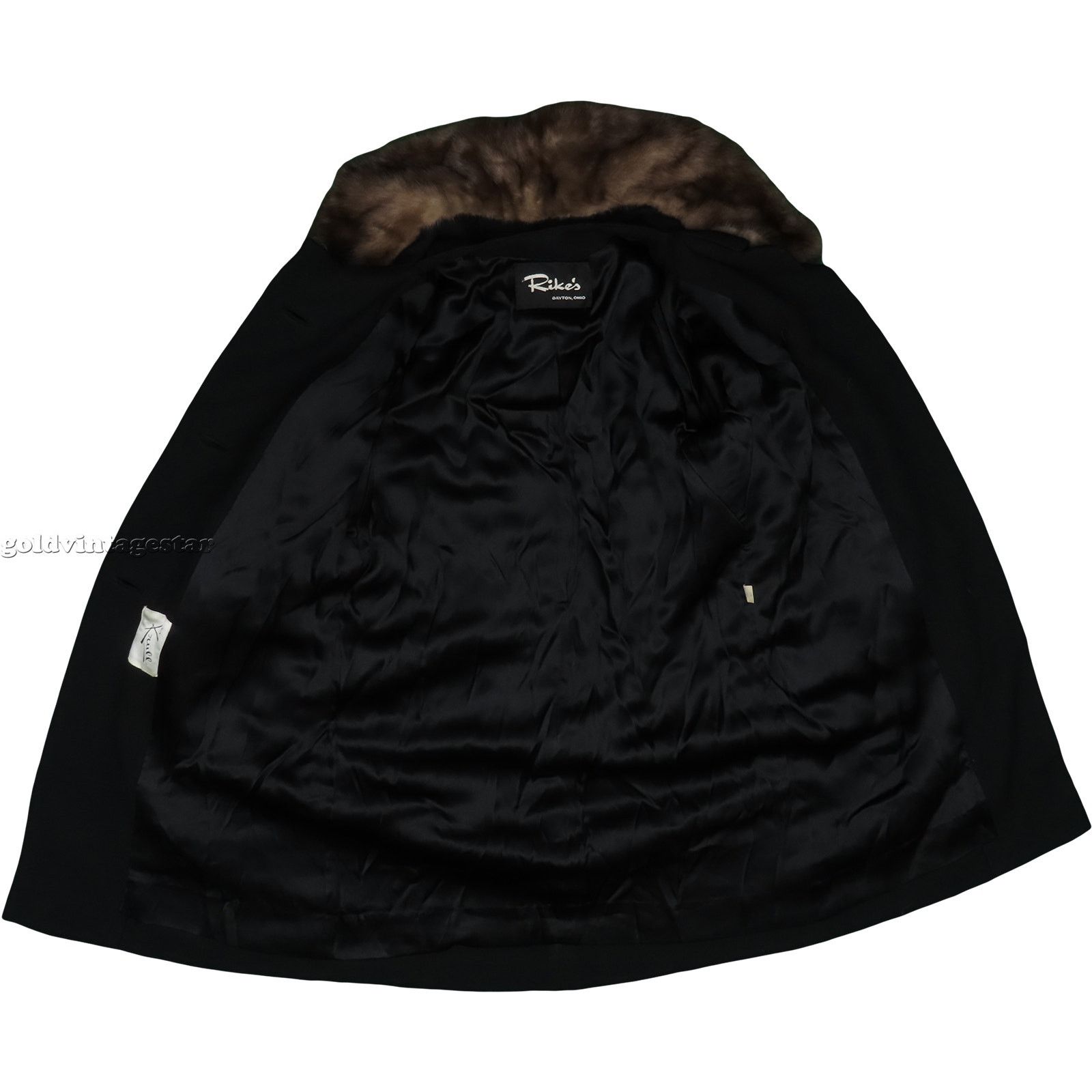 Other 50s Vintage Mink Rockabilly Pin Up Swing Princess Wool Coat Size M / US 6-8 / IT 42-44 - 10 Thumbnail