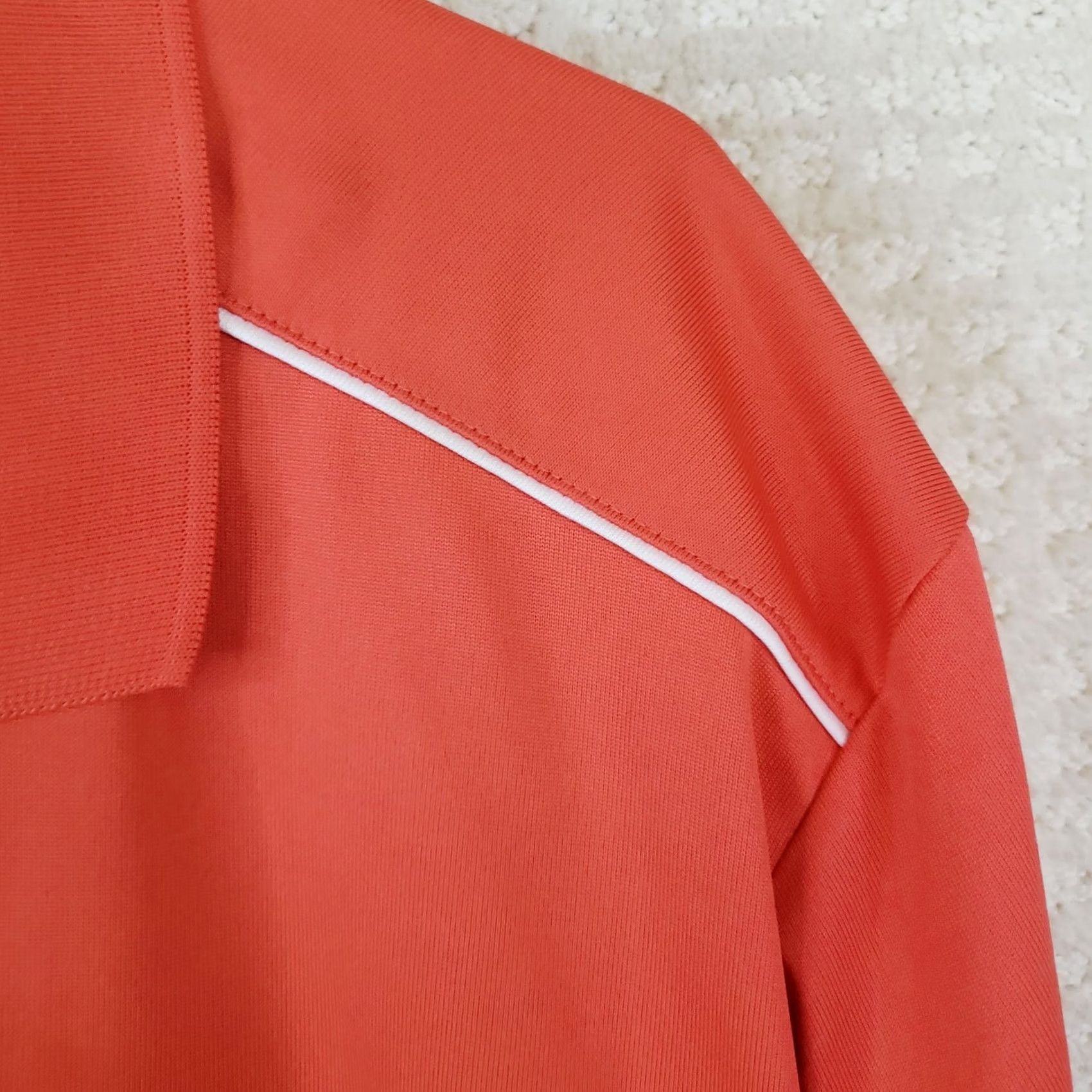 Adidas Adidas Climacool Polo Shirt Mens XL Orange Short Sleeve Golf Polo Shirt Size US XL / EU 56 / 4 - 7 Thumbnail