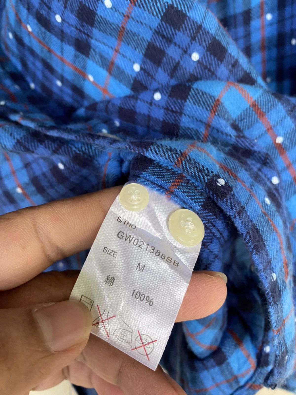 Global Work Japanese Brand Global Work Plaid Tartan Flannel Shirt Size US M / EU 48-50 / 2 - 5 Thumbnail