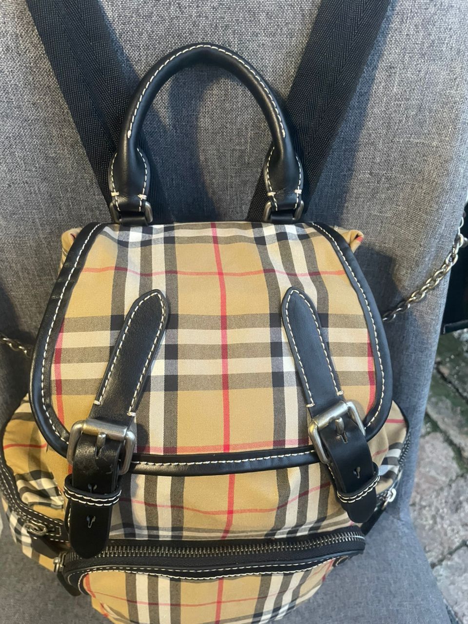 Burberry Authentic Burberry Nova Check Mini Backpack Size ONE SIZE - 14 Thumbnail