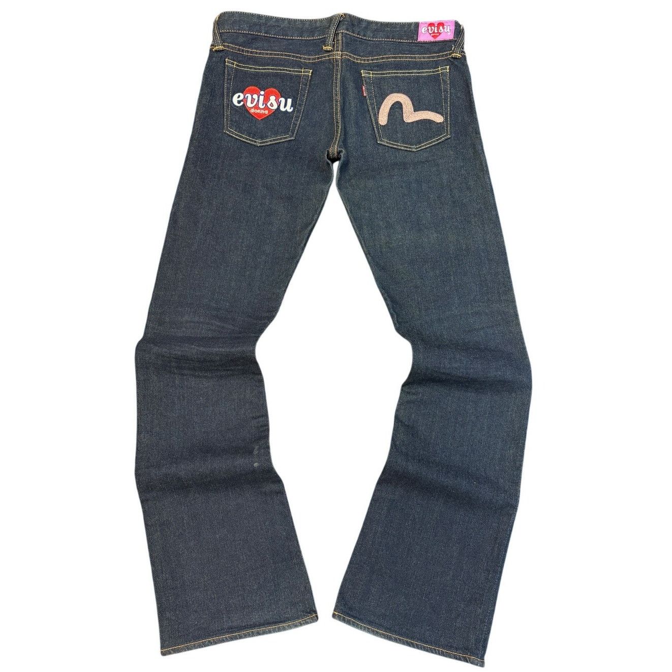 Evisu Evisu Dark Denim Heart 29 x 32 Size US 29 - 1 Thumbnail