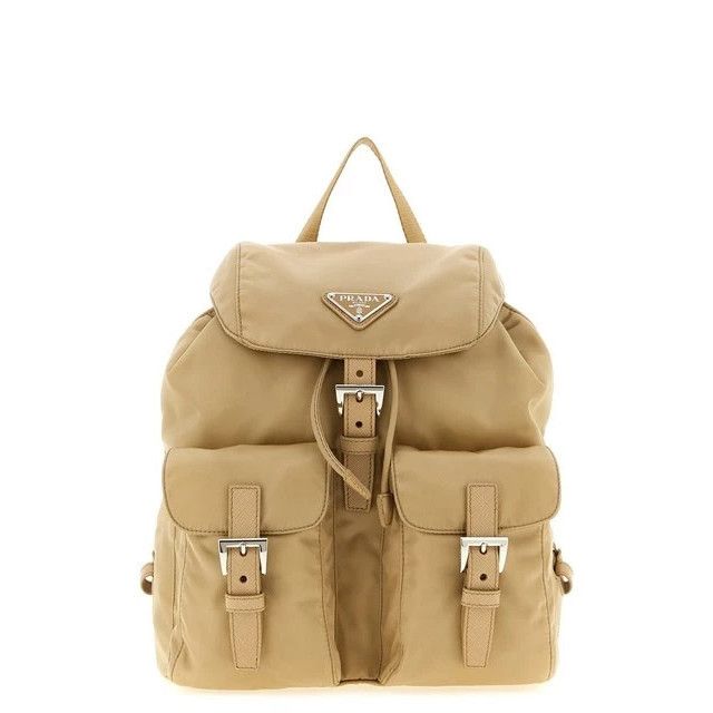 Prada PRADA $2400 Camel Brown Small Re-Nylon Backpack New & Authen Size ONE SIZE - 1 Thumbnail
