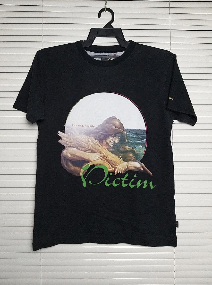 Japanese Brand ARCHIVE JAPANESE CULTURE VICTIM"QUI ELES VICTIM" T SHIRT Size US M / EU 48-50 / 2 - 1 Thumbnail