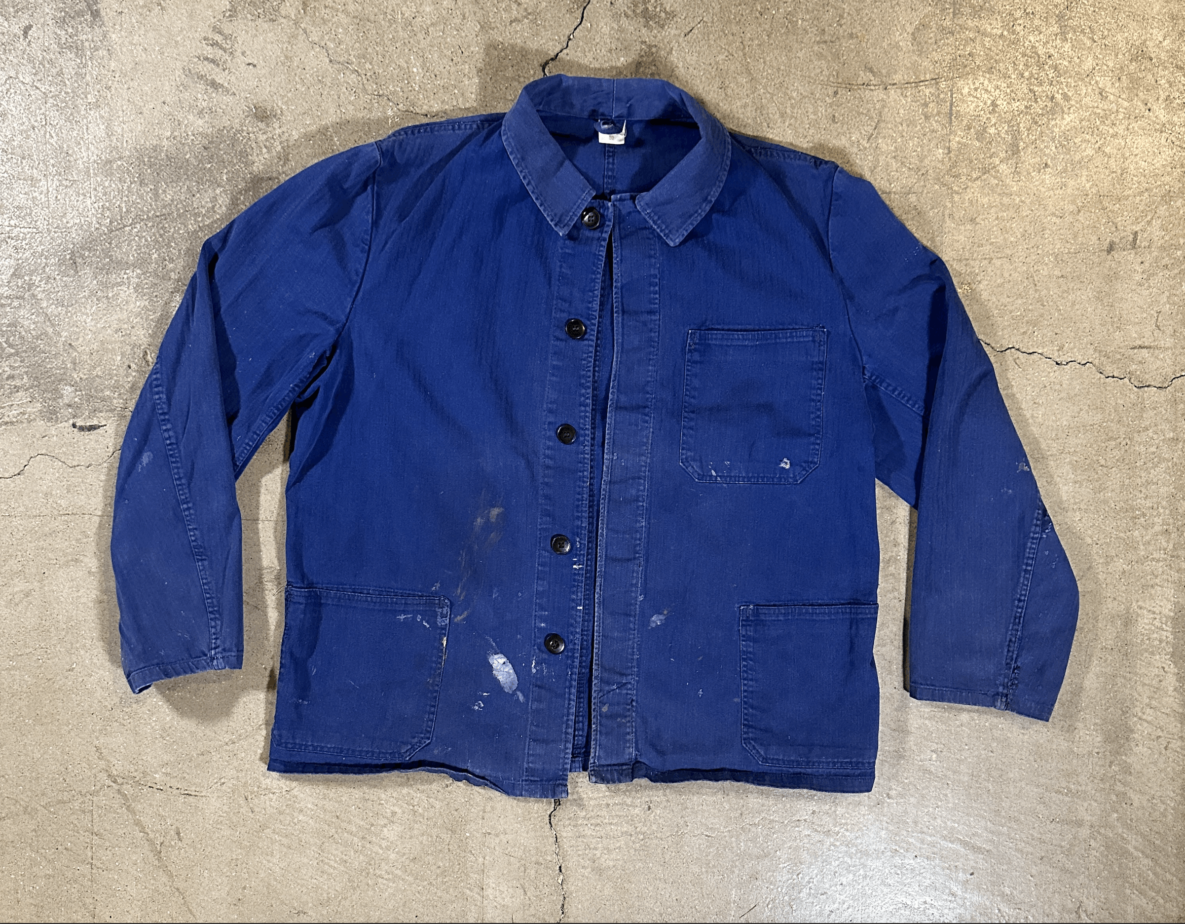 Vintage Vintage 80s 90s Sanfor Work Jacket Washed Faded Size US L / EU 52-54 / 3 - 1 Thumbnail