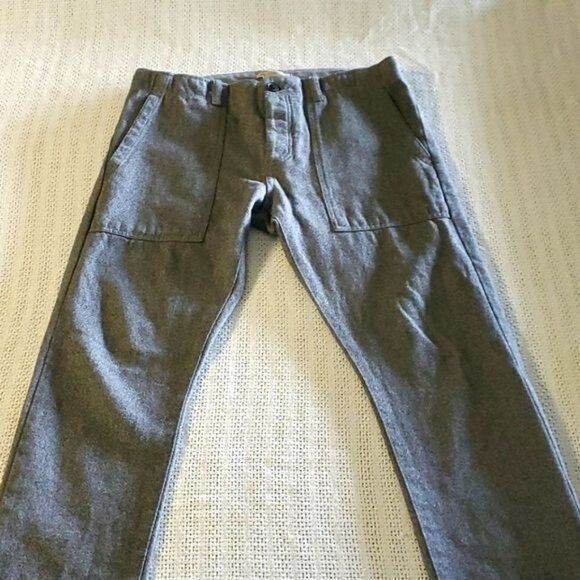 Vintage Fulton Skinny High Waisted Large Pockets Sz. 30 x 30 Gray Pa Size US 30 / EU 46 - 1 Thumbnail