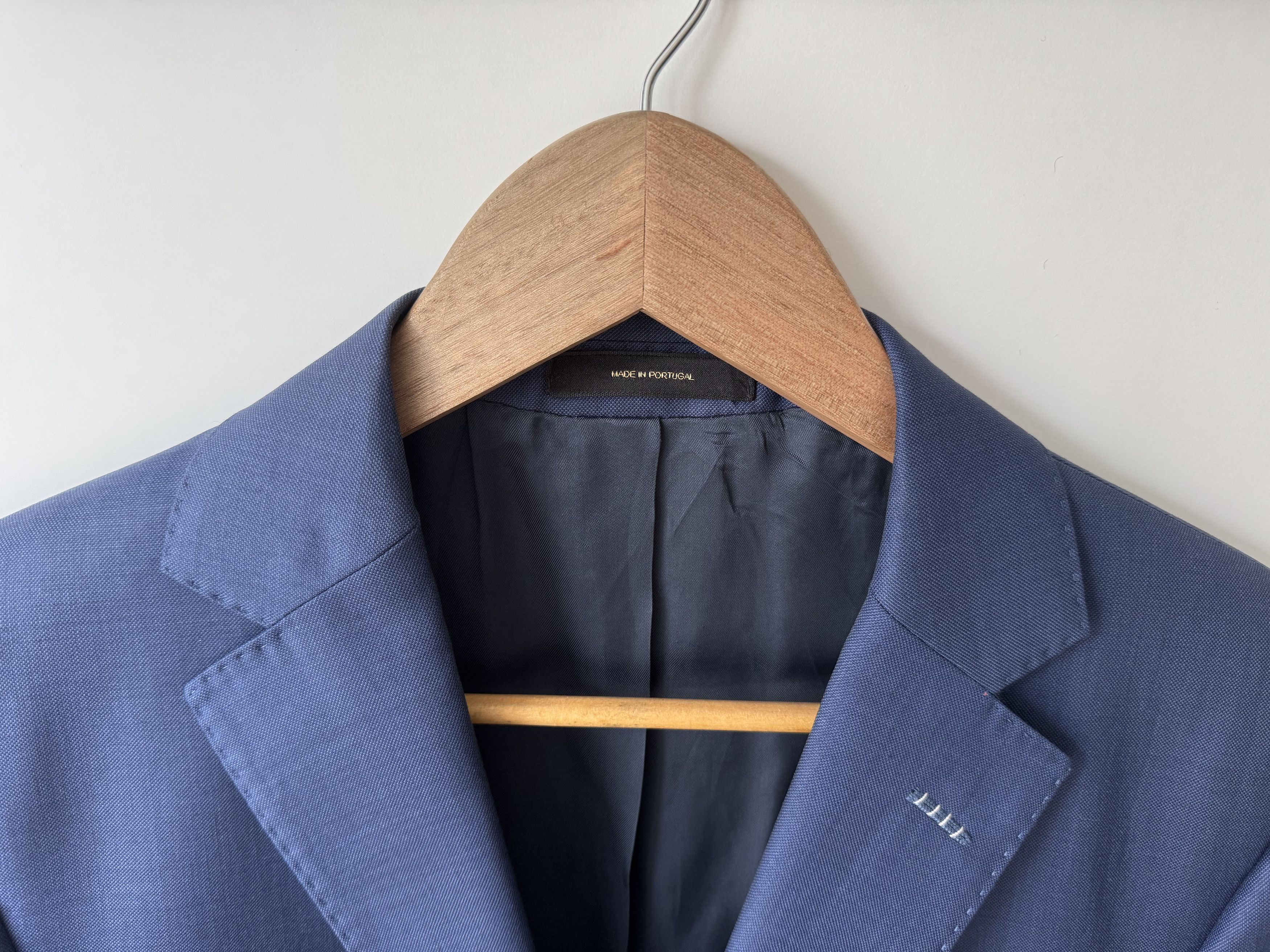 Massimo Dutti [46] 2040 Single Breasted Wool Blazer in Navy Size 46R - 2 Thumbnail