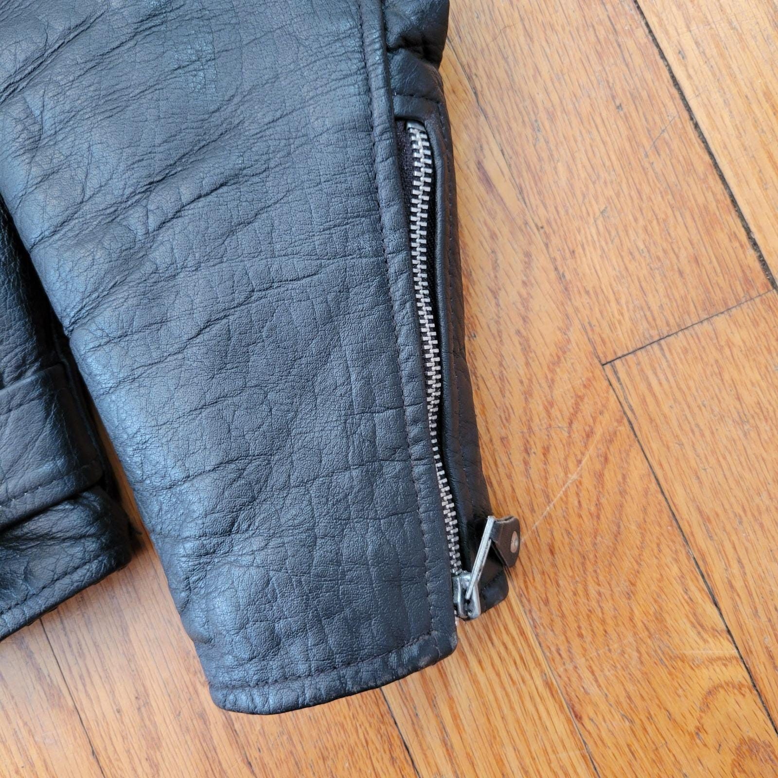 Other Leather Motorcycle Jacket M Black Thinsulate Lined Bomber Size US M / EU 48-50 / 2 - 9 Thumbnail