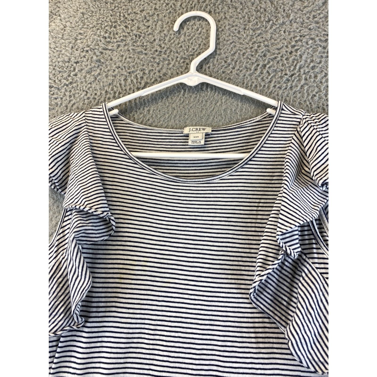 J.Crew J.Crew Womens T-Shirt Dress Size 2XS Casual Crew Neck Short Sleeve Multicolor Knee Length 2020s Size XXS / US 00 / IT 34 - 4 Thumbnail