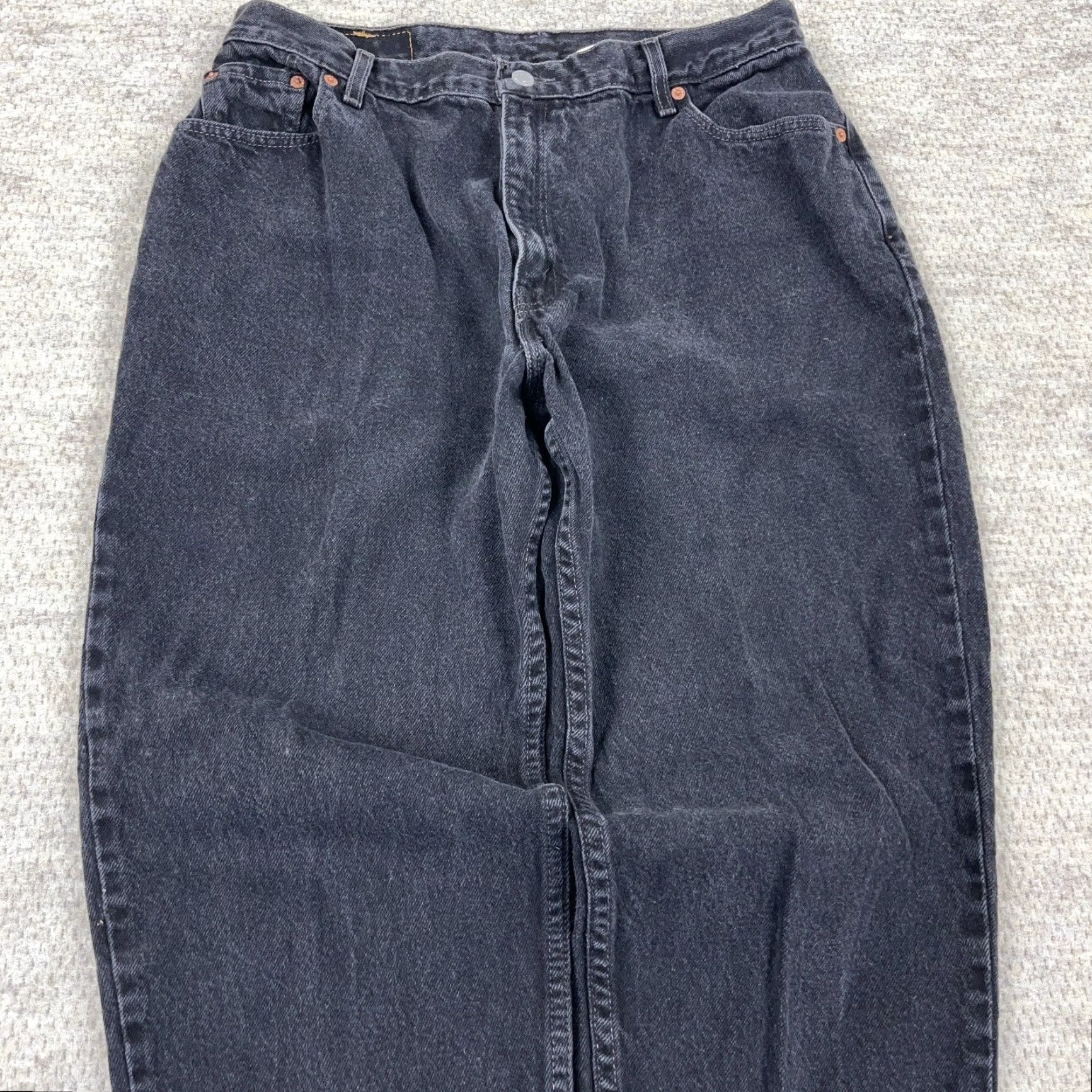Levi's VINTAGE Levi's 550 Jeans Women's Relaxed Tapered 32x29 Black 80s 90s USA Denim Baggy Core Classic Slim Fit? Size 40" / US 18 - 7 Thumbnail