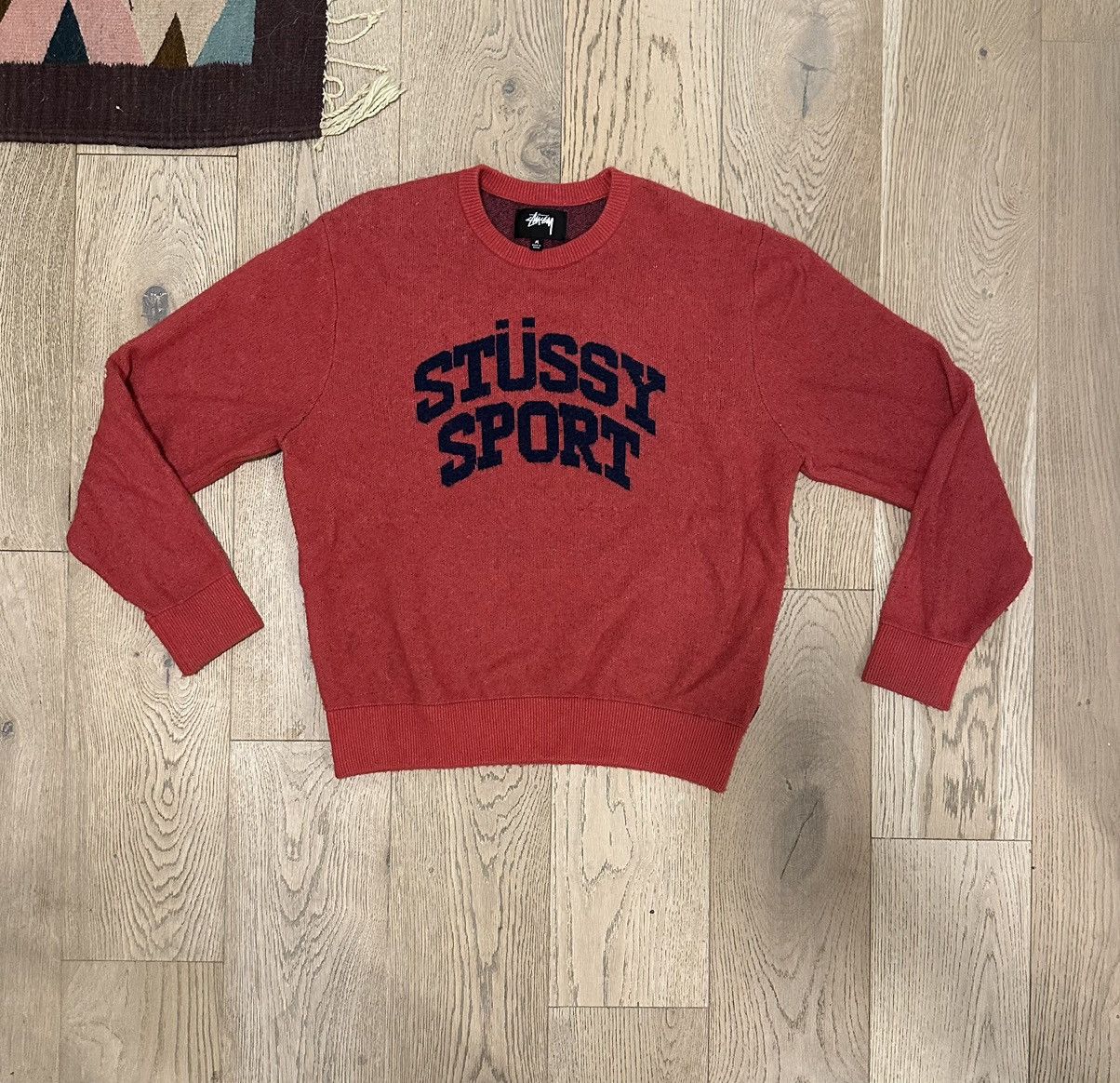 image of Stussy Sport Sweater in Red, Men's (Size Medium)