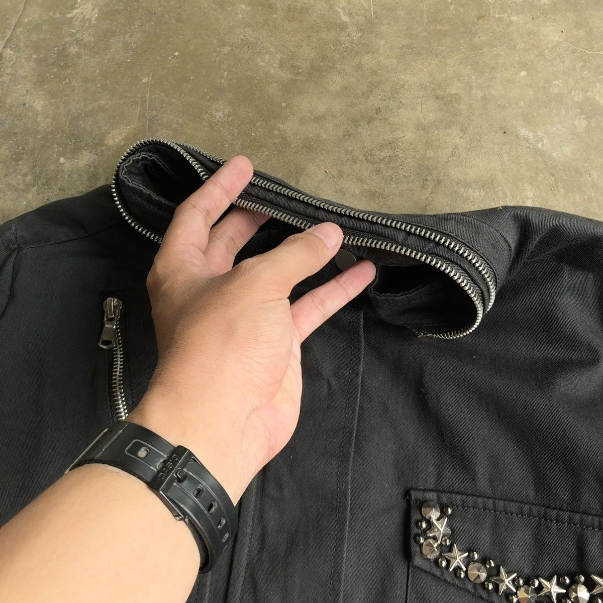 Hysteric Glamour 2000s Yetts Studded Pocket Jacket Black Lgb Goa Style Size US XL / EU 56 / 4 - 15 Thumbnail