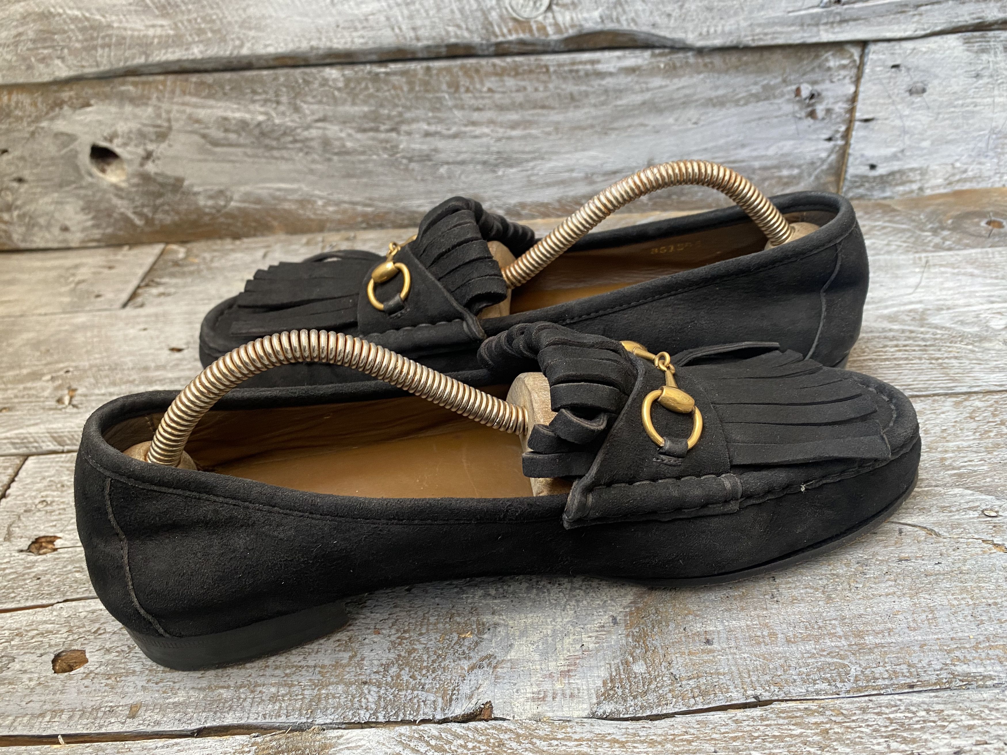 Designer × Gucci Gucci horsebit suede leather loafers sz 40 Size US 9.5 / IT 39.5 - 14 Thumbnail