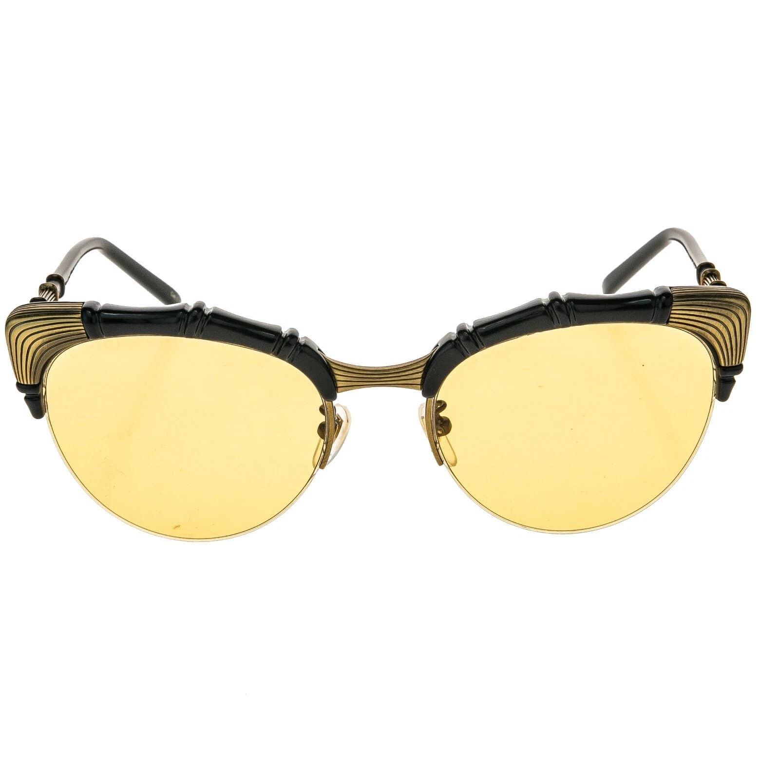 Gucci GUCCI GG0661S 0661 Cat Eye Bamboo Black 002 Sunglasses Size ONE SIZE - 10 Thumbnail