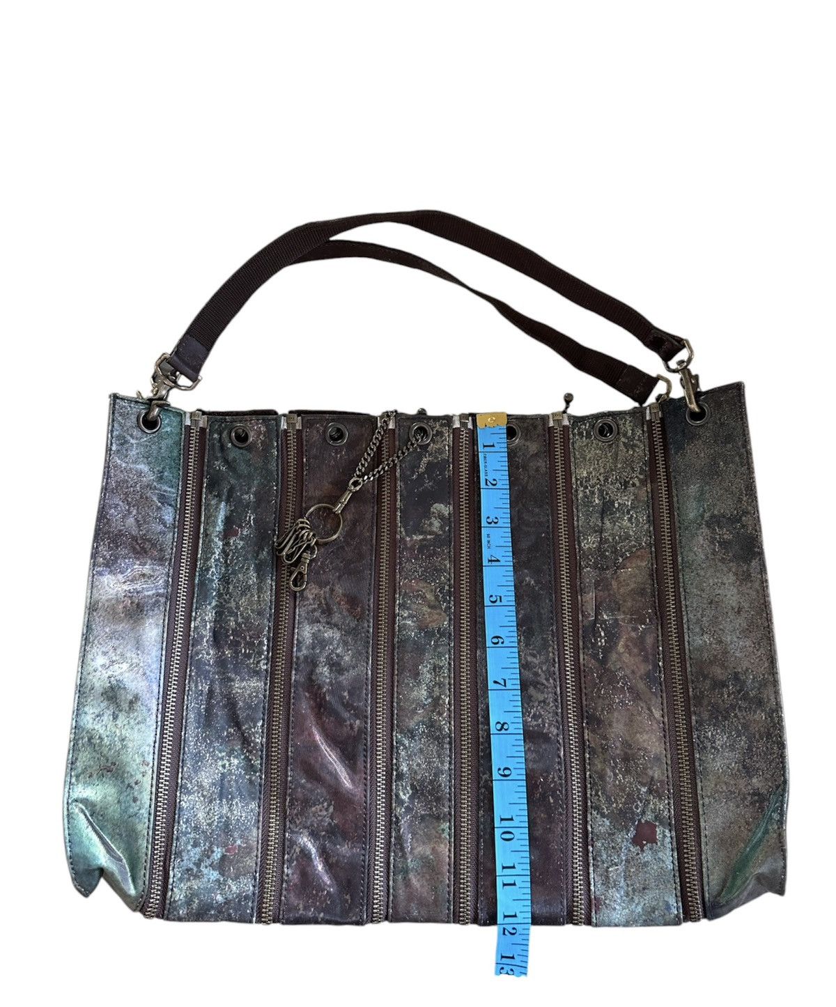 Jean Paul Gaultier Jean Paul Gaultier - FW95 "Cyber" Holographic Multi Zip Bag Size ONE SIZE - 12 Thumbnail