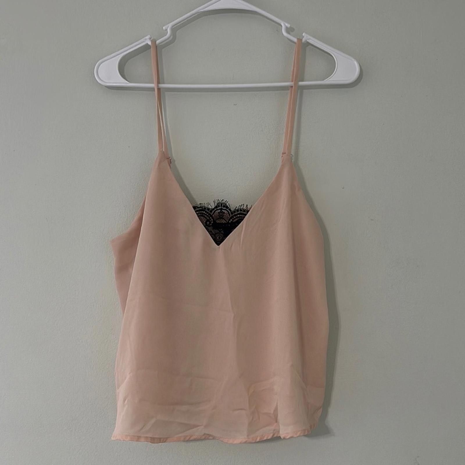 Designer Pink Black Crop Camisole Top Size M / US 6-8 / IT 42-44 - 1 Thumbnail