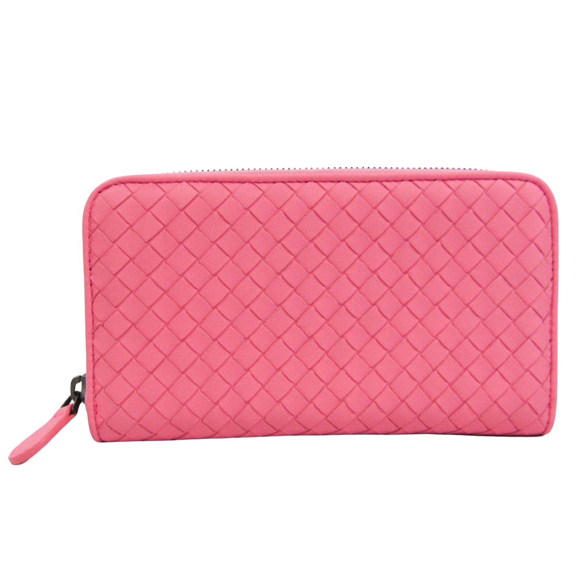 Bottega Veneta Intrecciato Pink Leather Wallet (Pre-Owned) Size ONE SIZE - 1 Thumbnail