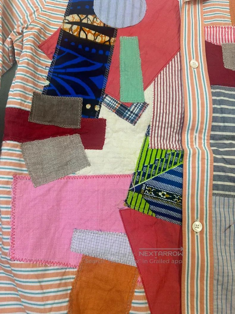 Junya Watanabe JUNYA WATANABE African Print Patchwork Shirt Size US S / EU 44-46 / 1 - 3 Thumbnail