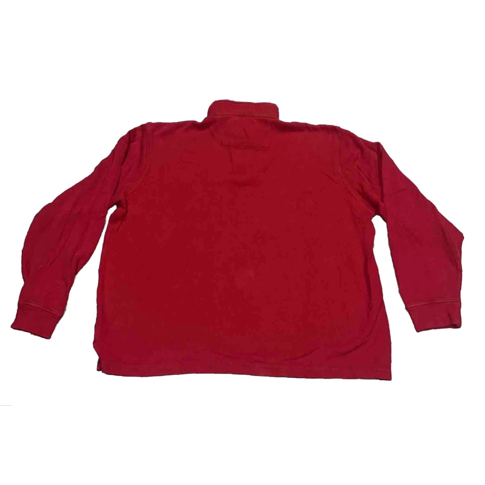 Chaps CHAPS Pullover Shirt Red XL Long Sleeve 1/4 Zip High Neck Cotton Embroidered Logo Men Size US XL / EU 56 / 4 - 5 Thumbnail