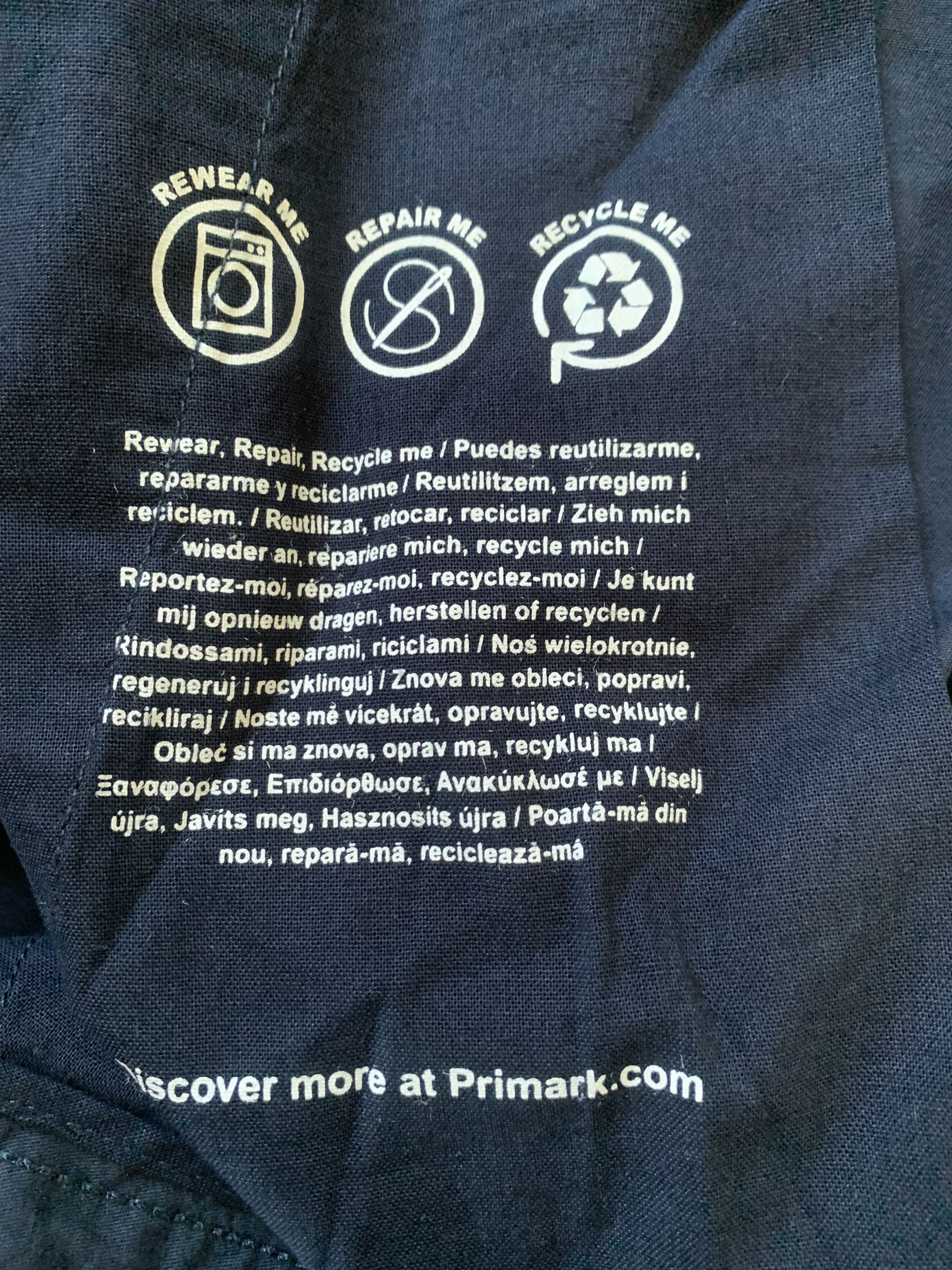 Primark Primark Mens Navy Blue Cotton Shorts Size US 28 / EU 44 - 7 Thumbnail