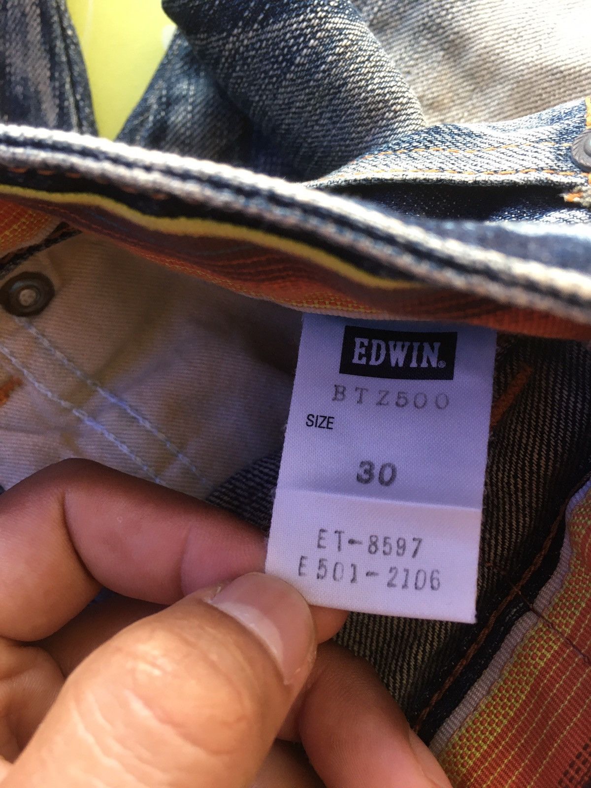 Edwin × Vintage Edwin buffalo head rare vintage Size US 33 - 15 Thumbnail