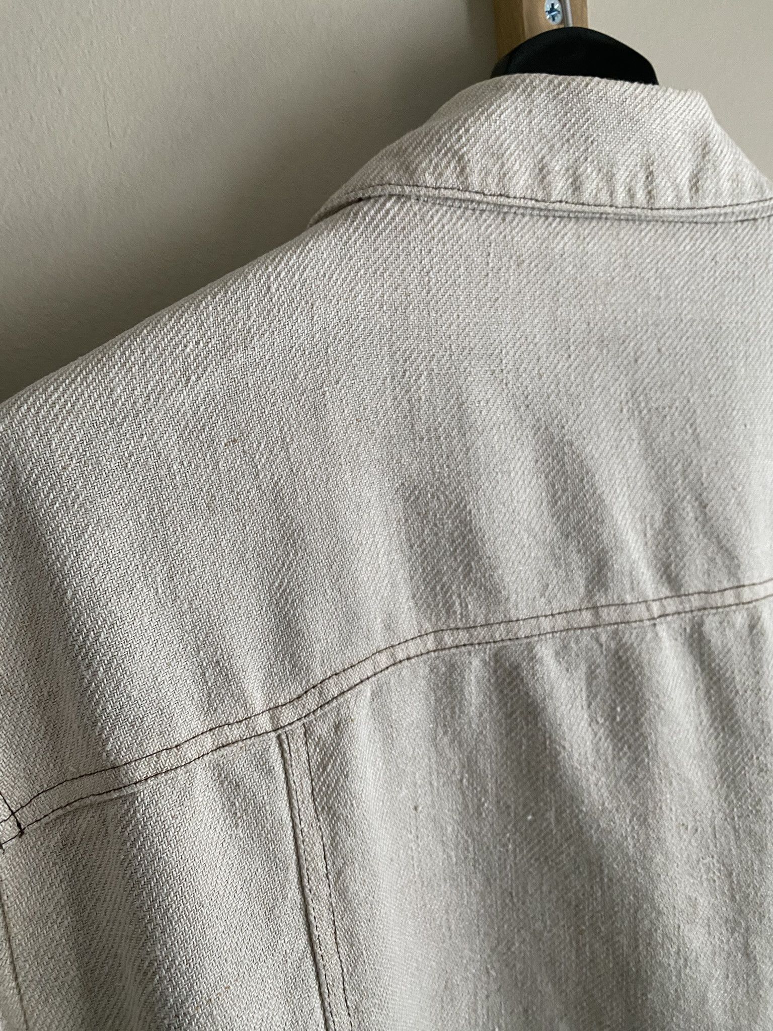 Other 100% Linen Jacket - Ecru/Beige Size US L / EU 52-54 / 3 - 15 Thumbnail