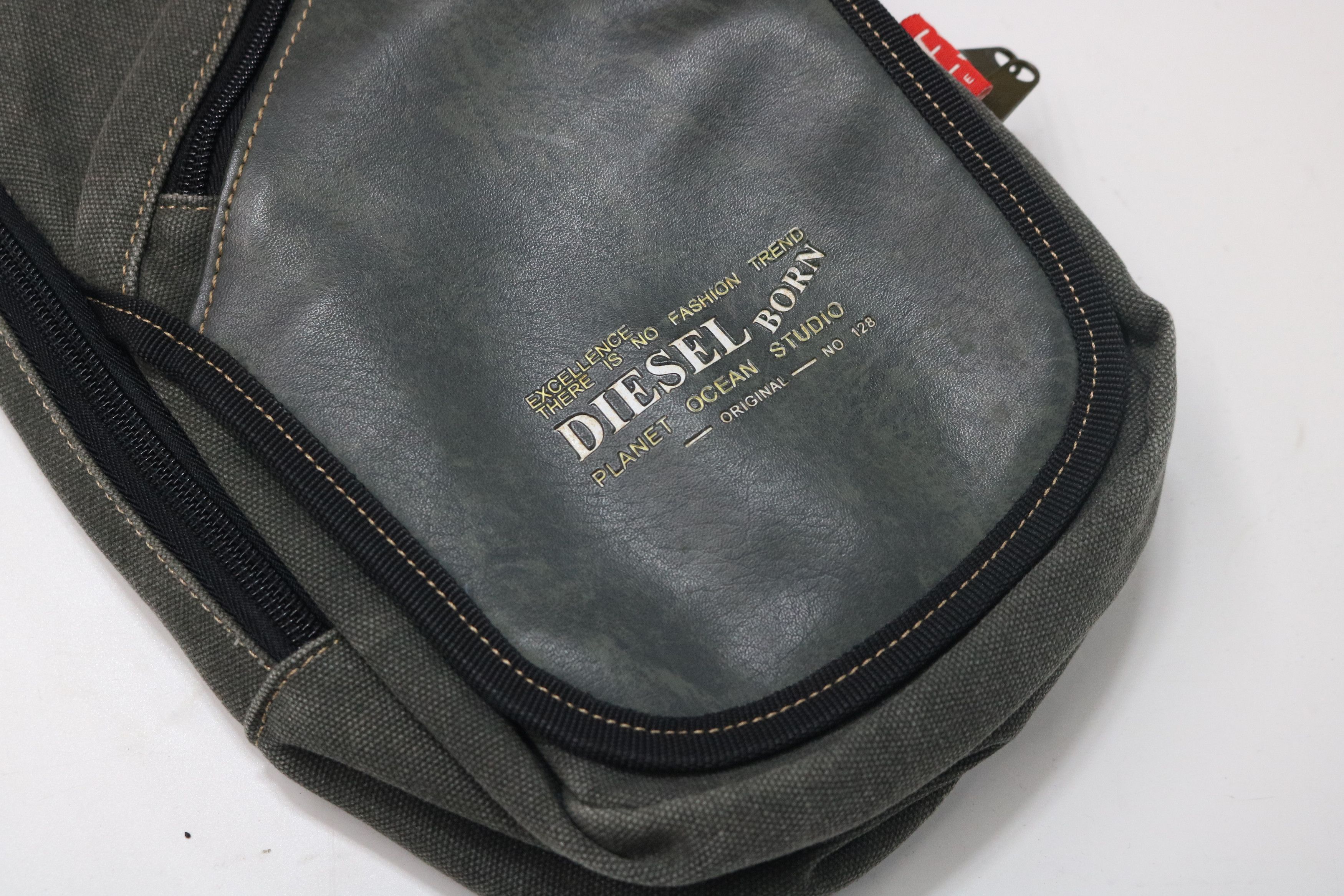Diesel DIESEL Leather & Canvas Combo Hip Bag Size ONE SIZE - 3 Thumbnail