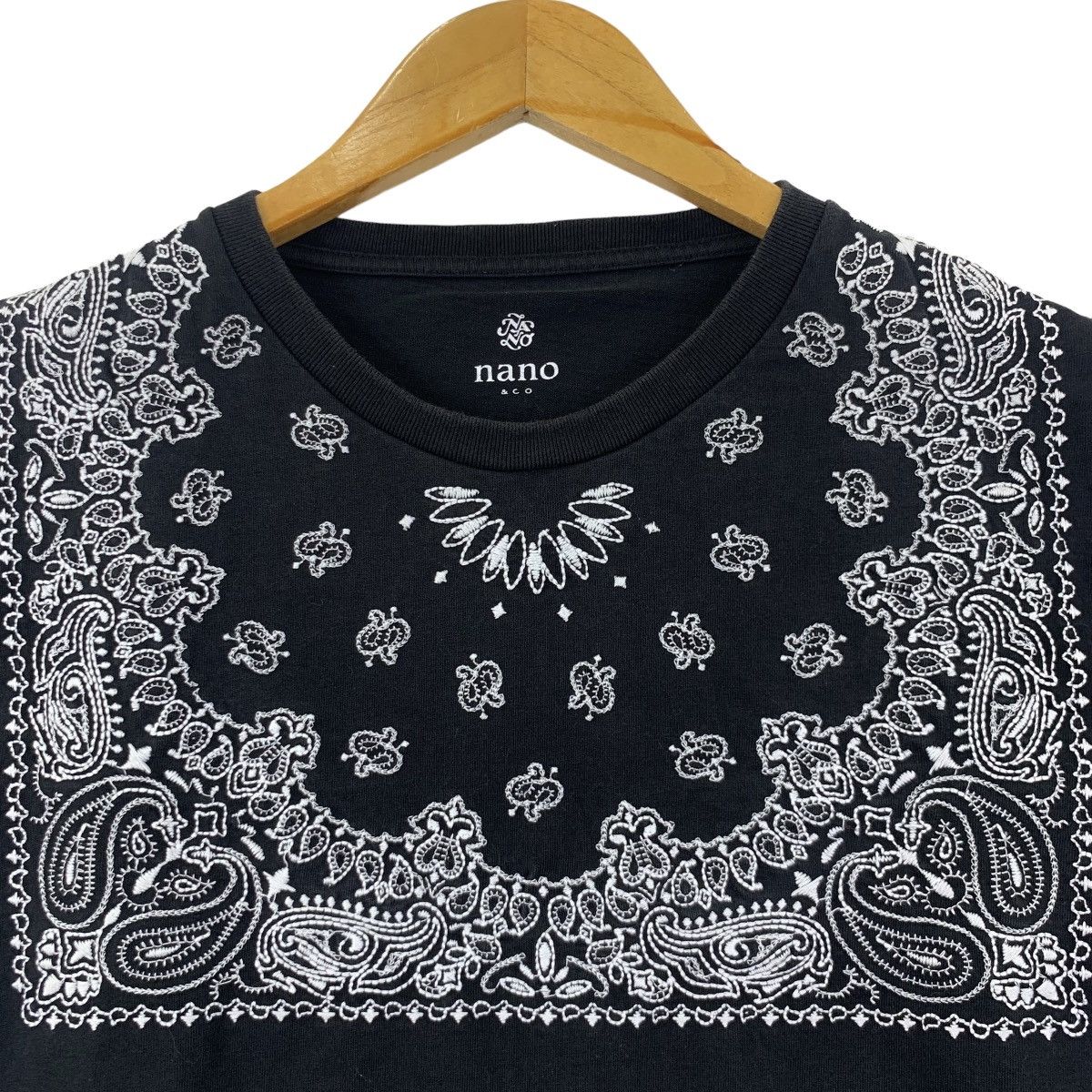 NANO universe NANO UNIVERSE JAPAN Paisley Fifth Column Tee Shirt Size S / US 4 / IT 40 - 3 Thumbnail