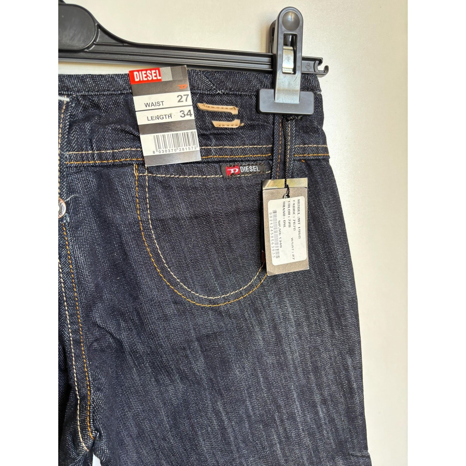 Diesel Diesel Kulter Capri Jeans W27 Italy Deadstock Y2K Raw Denim Size US 27 - 4 Thumbnail