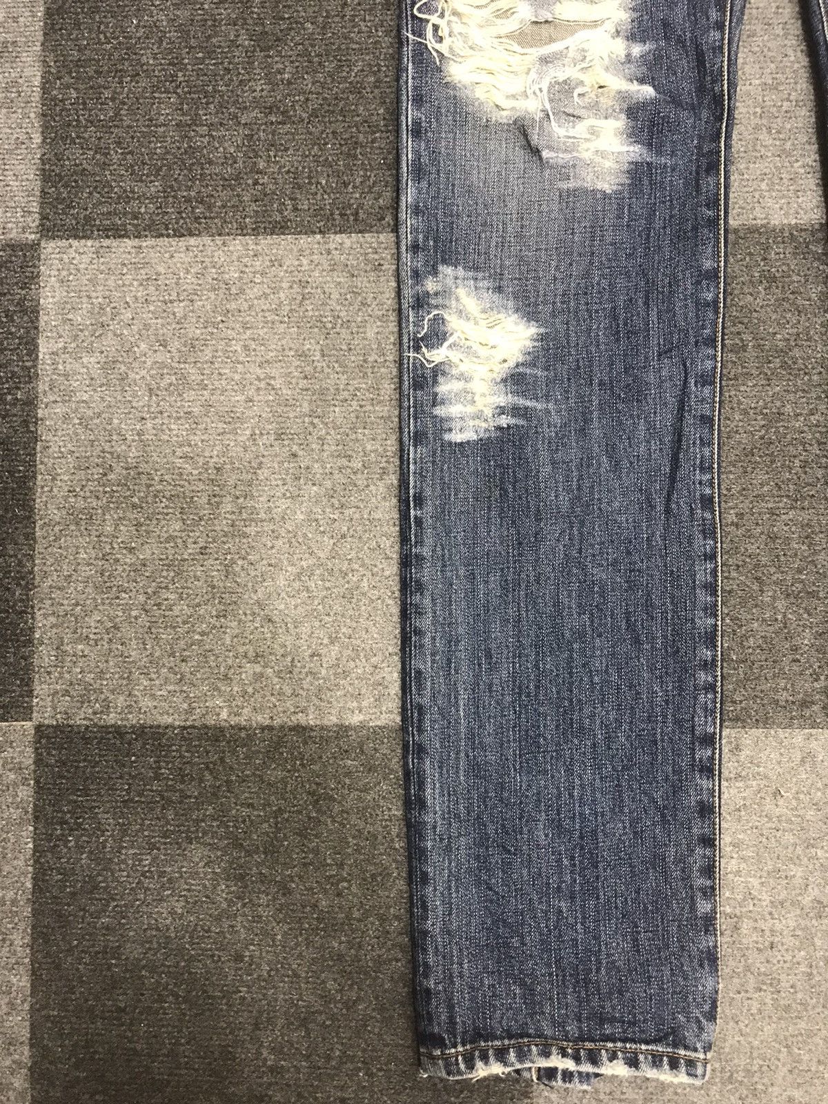 Designer × Japanese Brand RICO Japan Designer Slim Fit Distressed Jeans Size US 33 - 7 Thumbnail