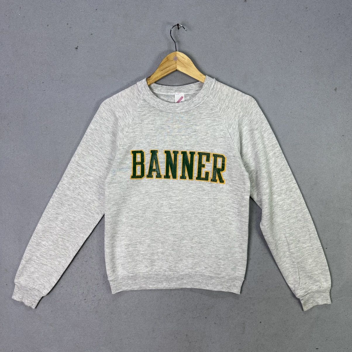 Vintage Vintage Jerzees Banner Sweatshirt Small Made in USA Size US S / EU 44-46 / 1 - 1 Thumbnail