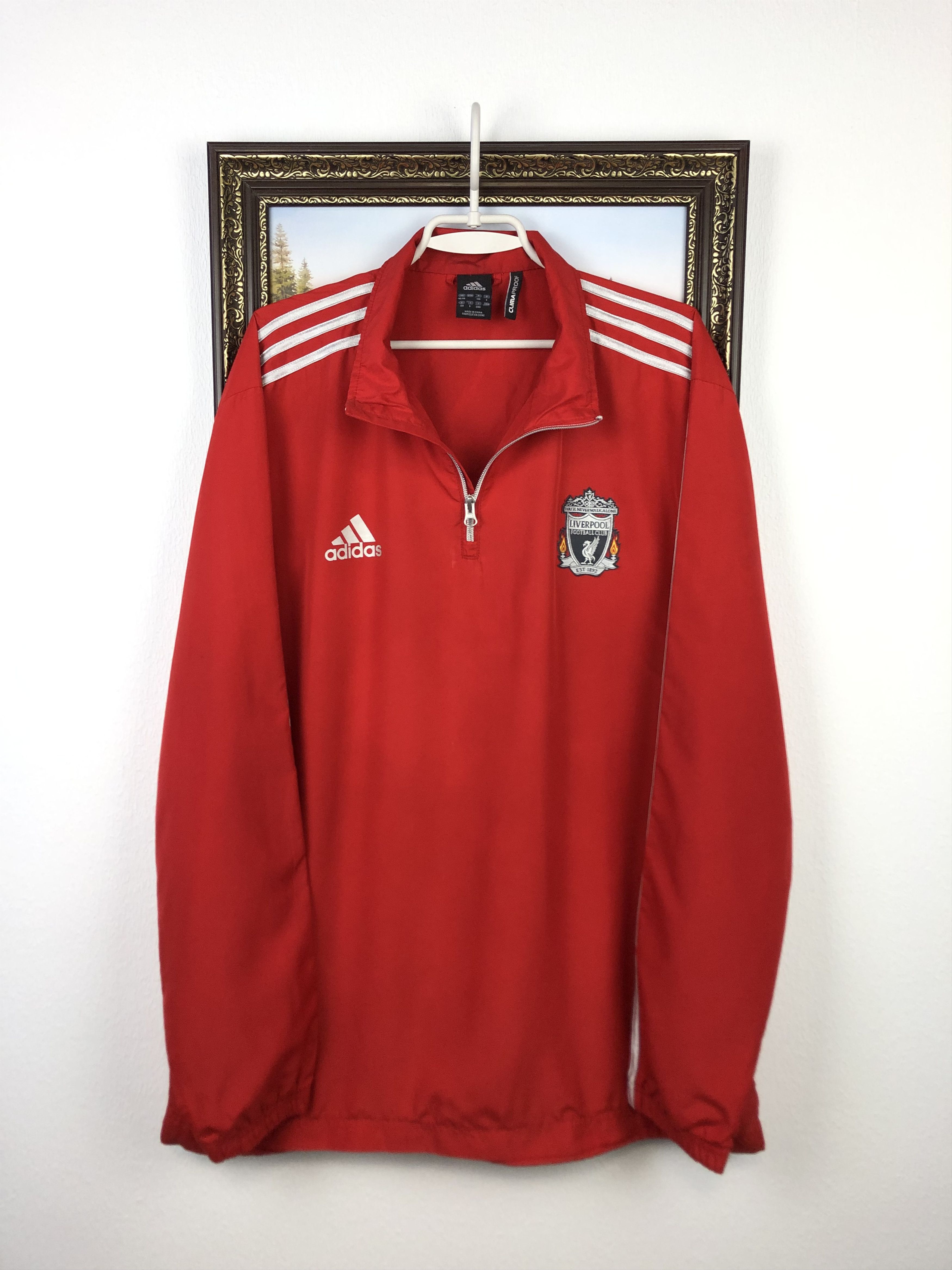 Adidas Vintage Adidas Liverpool Football Jacket Soccer Track Top Size US XXL / EU 58 / 5 - 1 Thumbnail